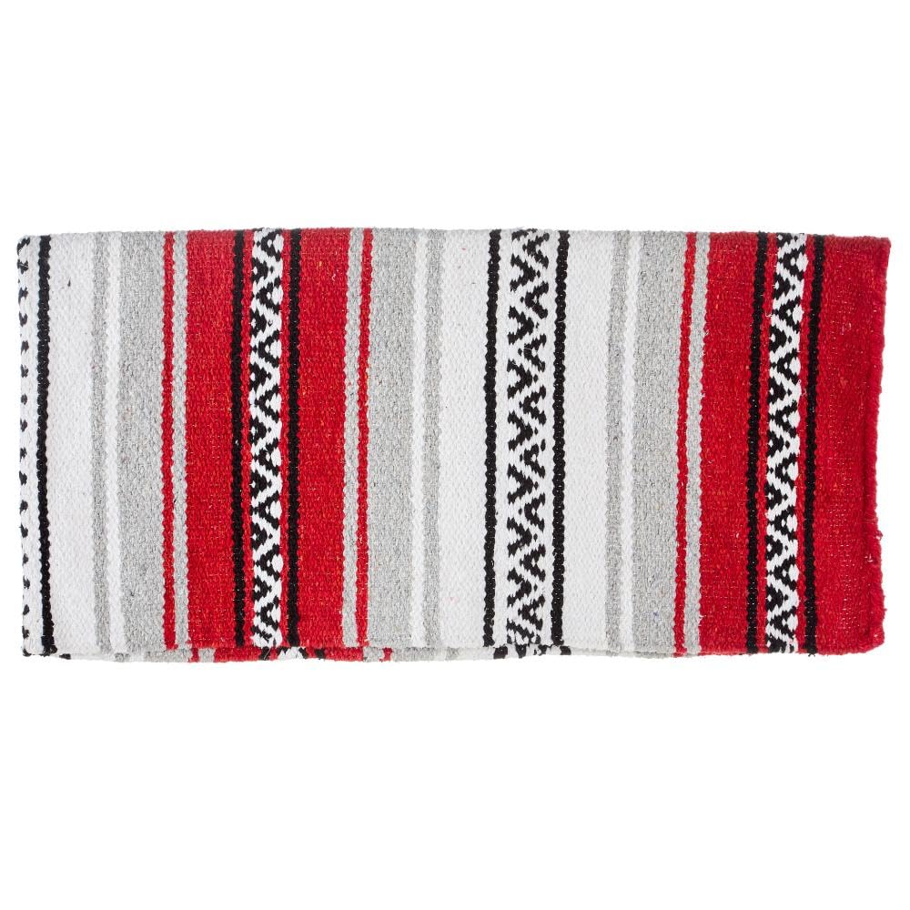 Mayatex Red Hogan Acrylic Blend 30x60 Saddle Blanket - Durable & Soft Horse Riding Blanket for Western Equestrian, Trail Riding & Ranch Use