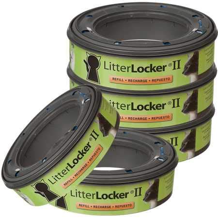 Litter Locker II Cat Litter Refill Bags - 5 Pack | Odor Control Waste Disposal System for Cat Litter Box | Perfect for Multi-Cat Households & Small Spaces