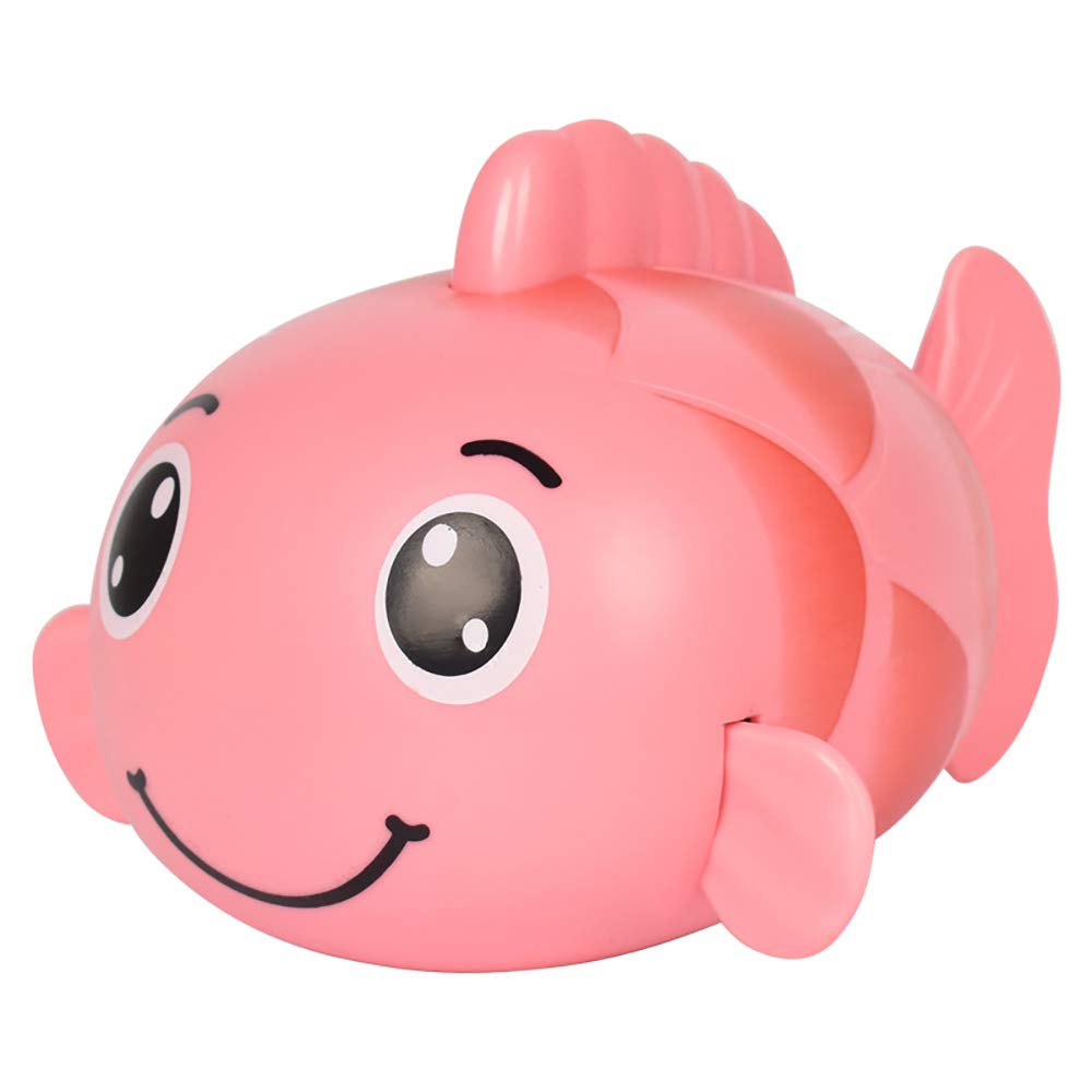 Wind-Up Swimming Carp Bath Toy for Toddlers & Kids - Floating Windup Fish Toy for Bathtub Fun, Pink - Perfect for Bath Time Play & Learning