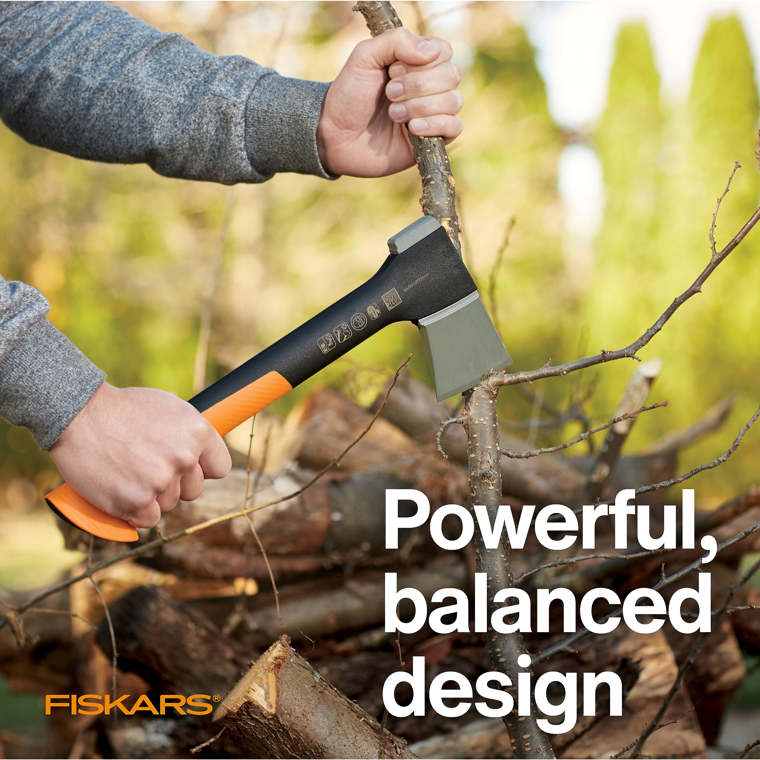 Fiskars X27 Super Splitting Axe 36-Inch with Hatchet Bundle - Heavy Duty Wood Chopping Tool for Firewood, Camping & Outdoor Survival Gear