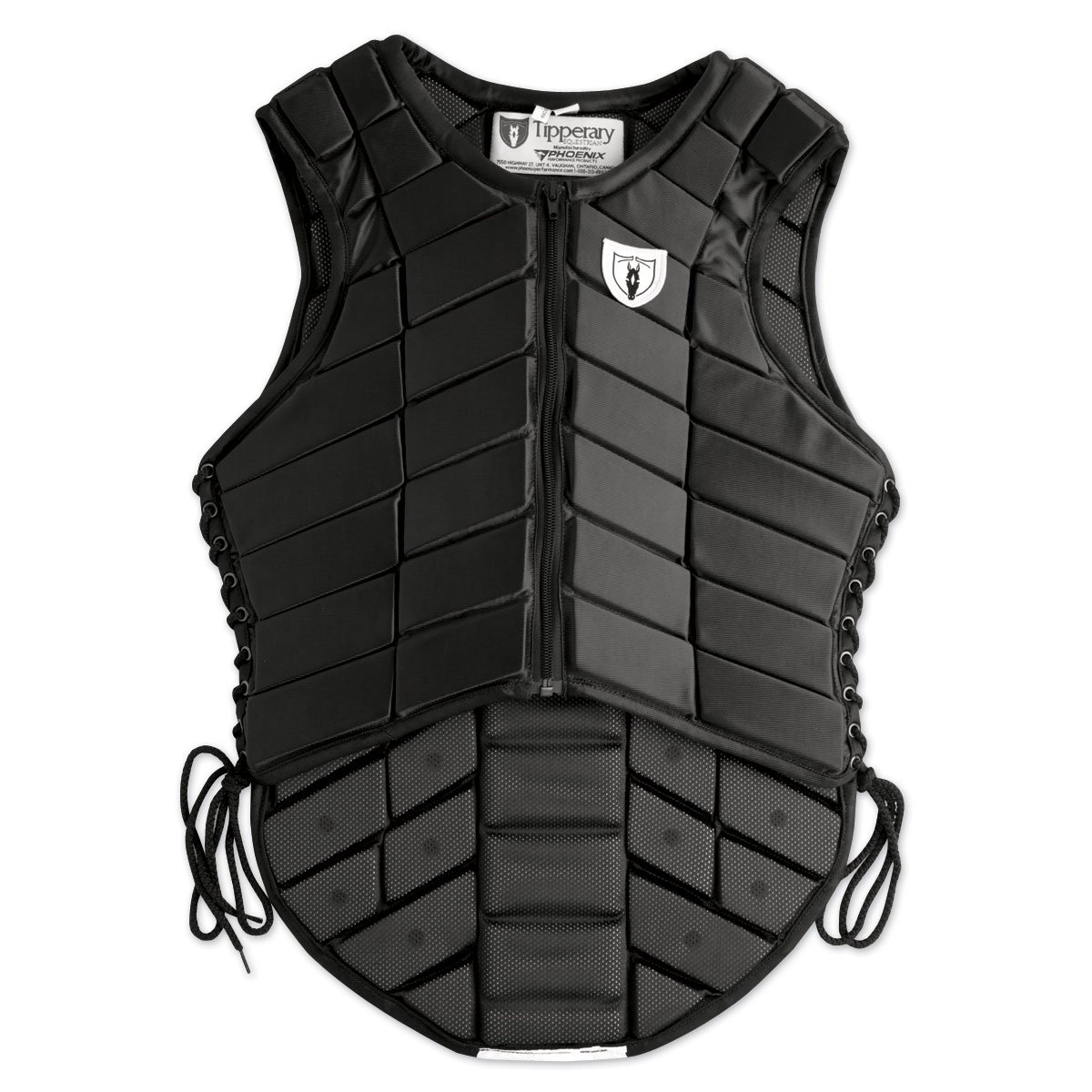 Tipperary Eventer Vest for Equestrian Riding - Black Tall Size S - Perfect for Horseback Riding, Show Jumping & Dressage