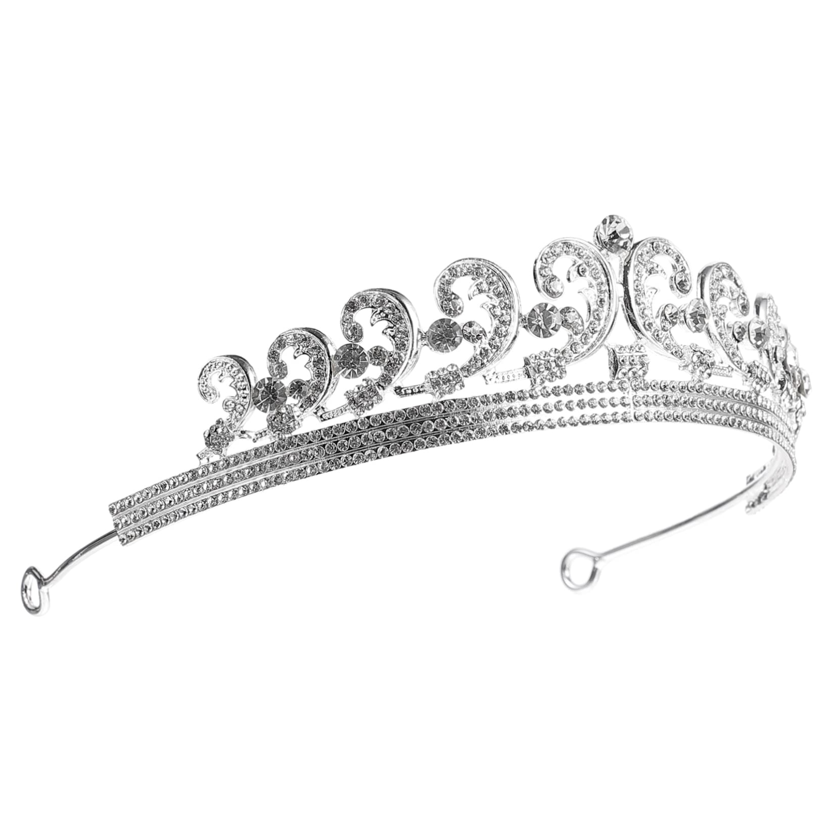 HONMEET Crystal Bridal Tiara Headband - Sparkly Wedding Crown for Bride, Pageant, Party | Alloy Material | Elegant Headdress for Bridal, Prom, Palace Events
