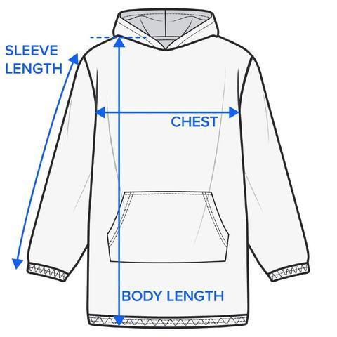Cozy Wearable Blanket Hoodie for Music Lovers - Perfect for Concerts, Lounging & Cold Weather