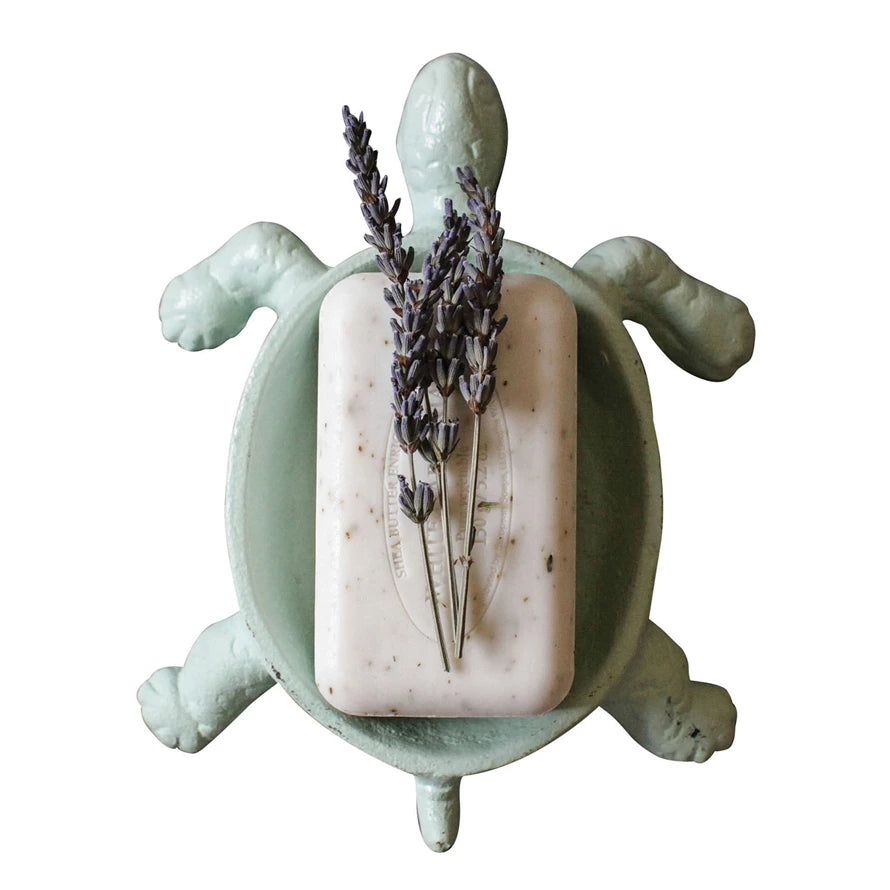 Aqua Turtle Soap Dish - Cute Sea Turtle Shaped Soap Holder for Bathroom, Kitchen Sink - Perfect for Bath, Shower, Spa & Home Decor