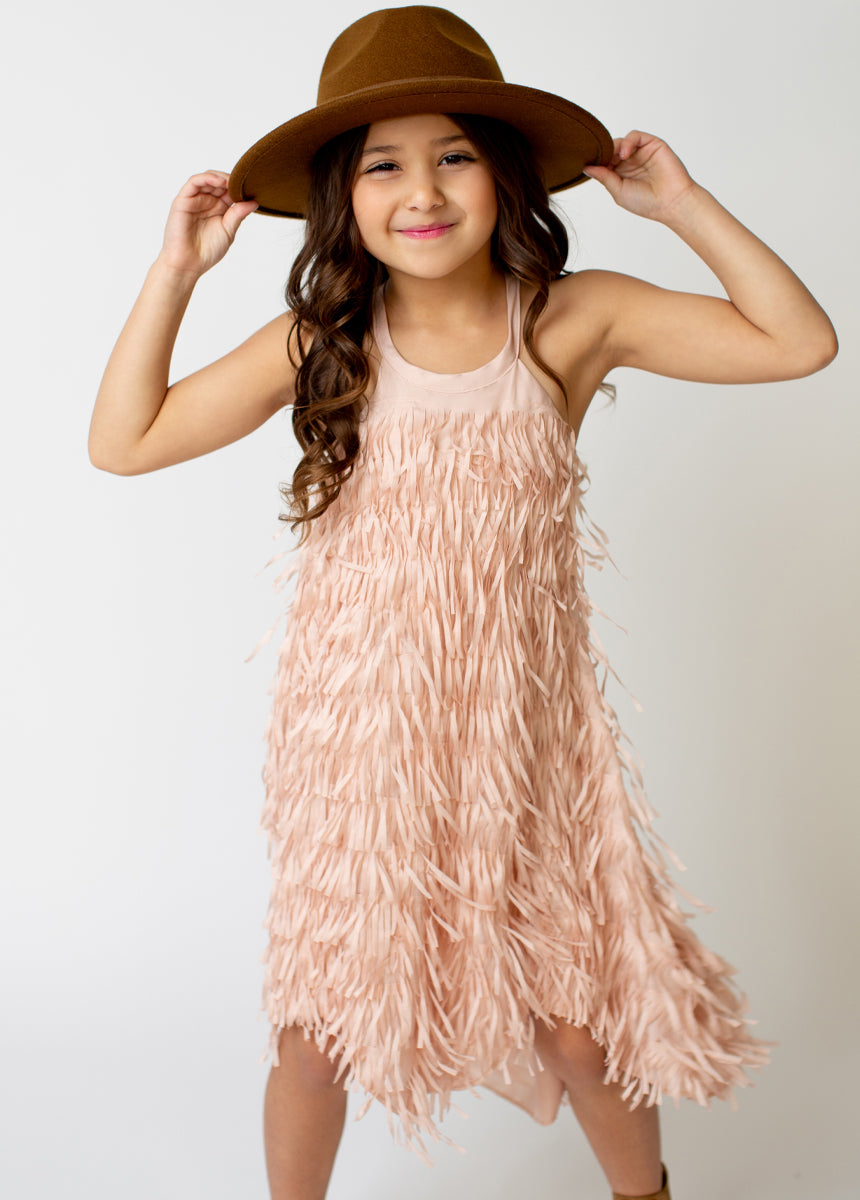 Caleo Blush Pink Dress for Women | Elegant Flowy Midi Dress for Casual Wear, Date Night & Summer Outfits