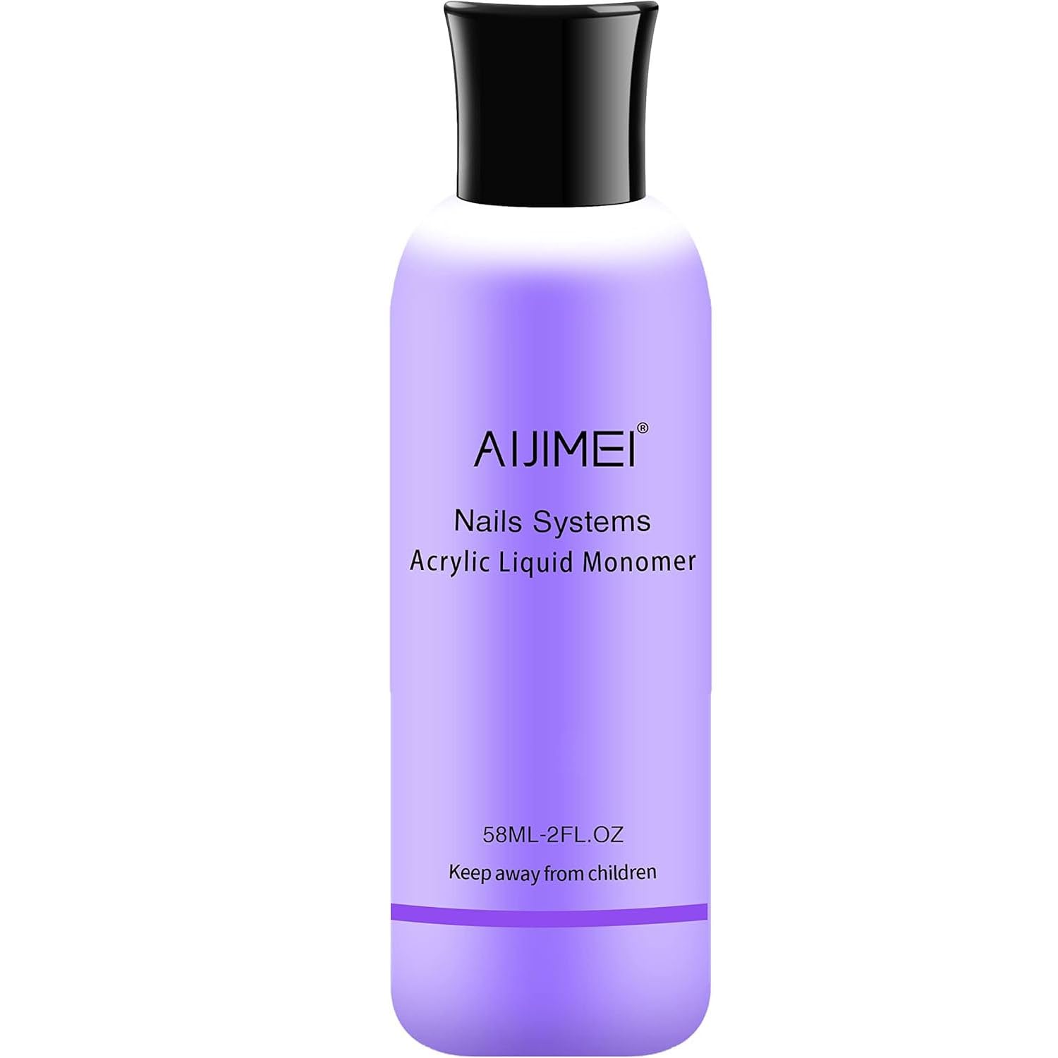 Professional AIJIMEI Acrylic Nail Liquid Monomer 58ML/2FL.OZ - High Quality Acrylic Liquid for Nail Extensions & Acrylic Powder - Perfect for Salon, DIY Manicures & Nail Art at Home