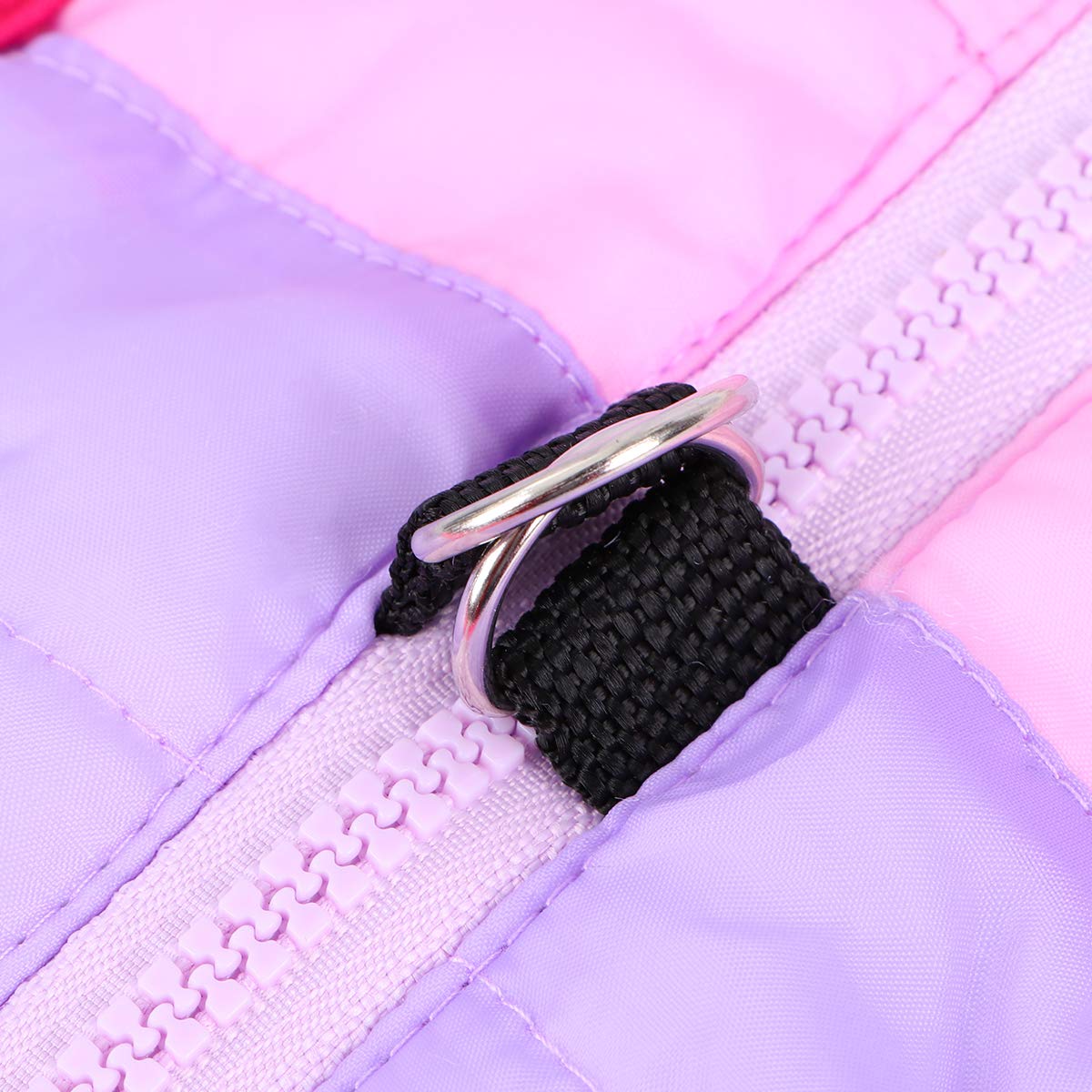 Waterproof Winter Dog Vest - Warm Pet Coat for Small Dogs (Size XS) - Rosy Purple & Pink Dog Apparel - Ideal for Cold Weather Walks & Outdoor Adventures