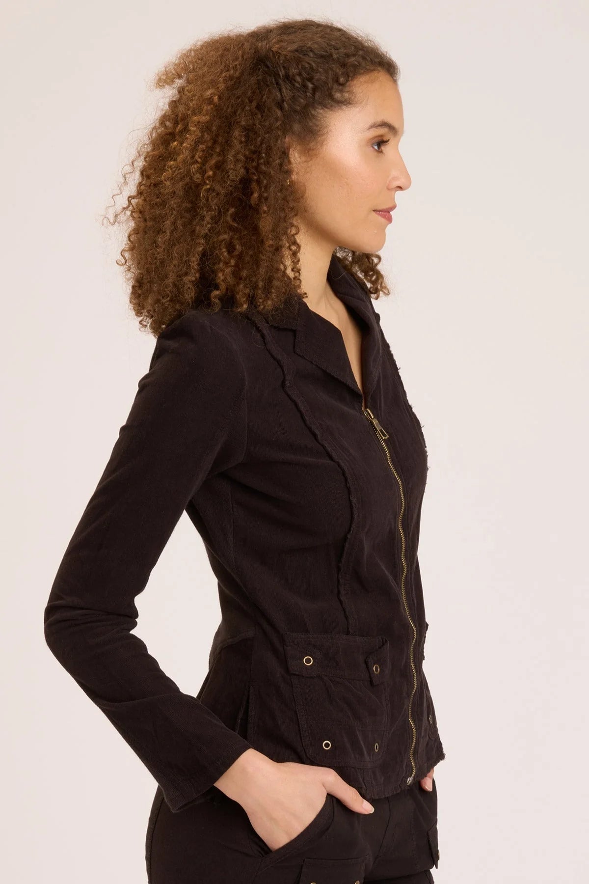 Stylish Cord Raphael Blazer for Women - Classic Black Blazer Jacket for Office, Business Meetings & Formal Events