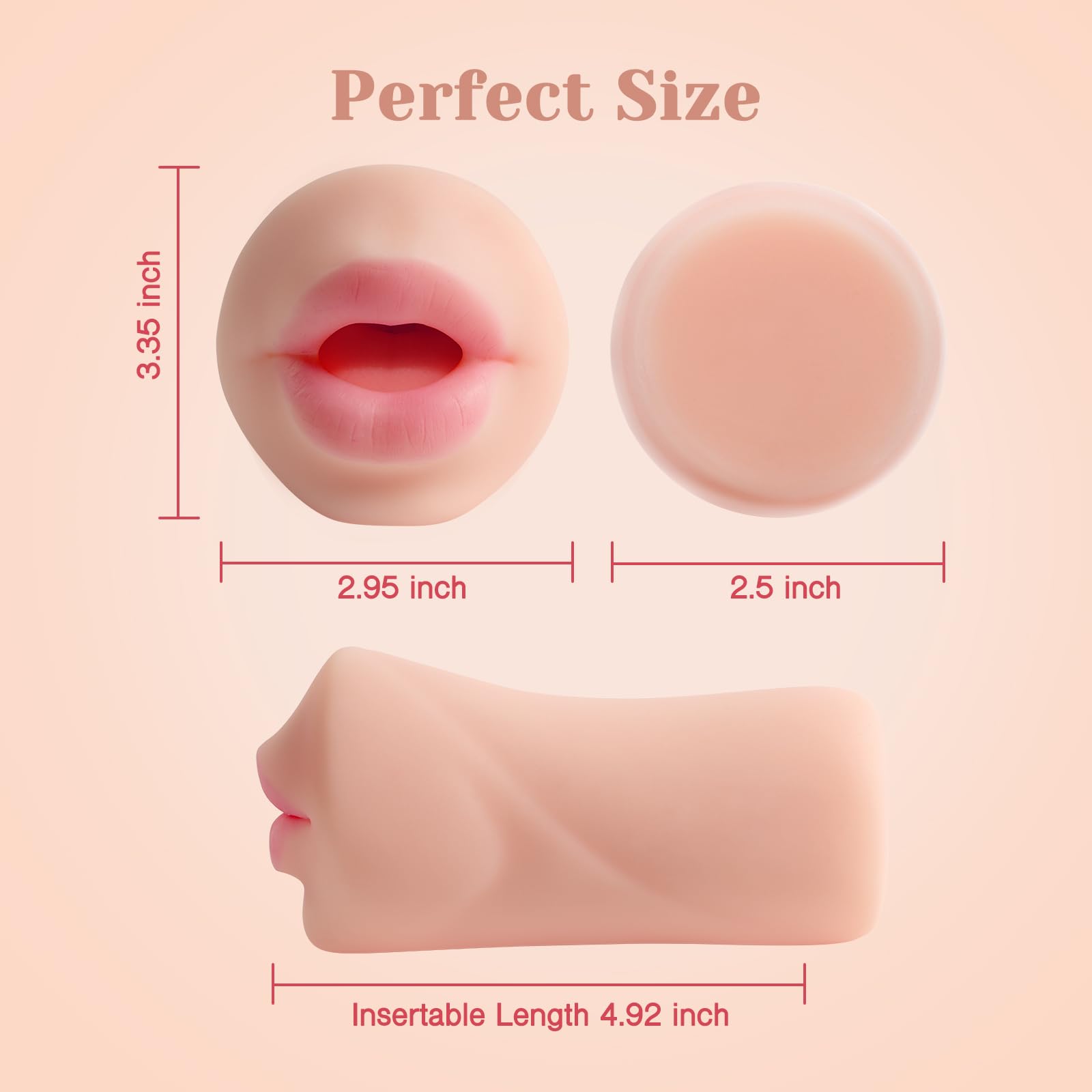 Tracy's Dog Male Masturbator - Realistic Deep Throat Blowjob Stroker Sex Toy for Men | RUSHSKIN Close-Ended Pocket Pal Adult Toy | Perfect for Solo Play, Couples Fun & Discreet Pleasure at Home