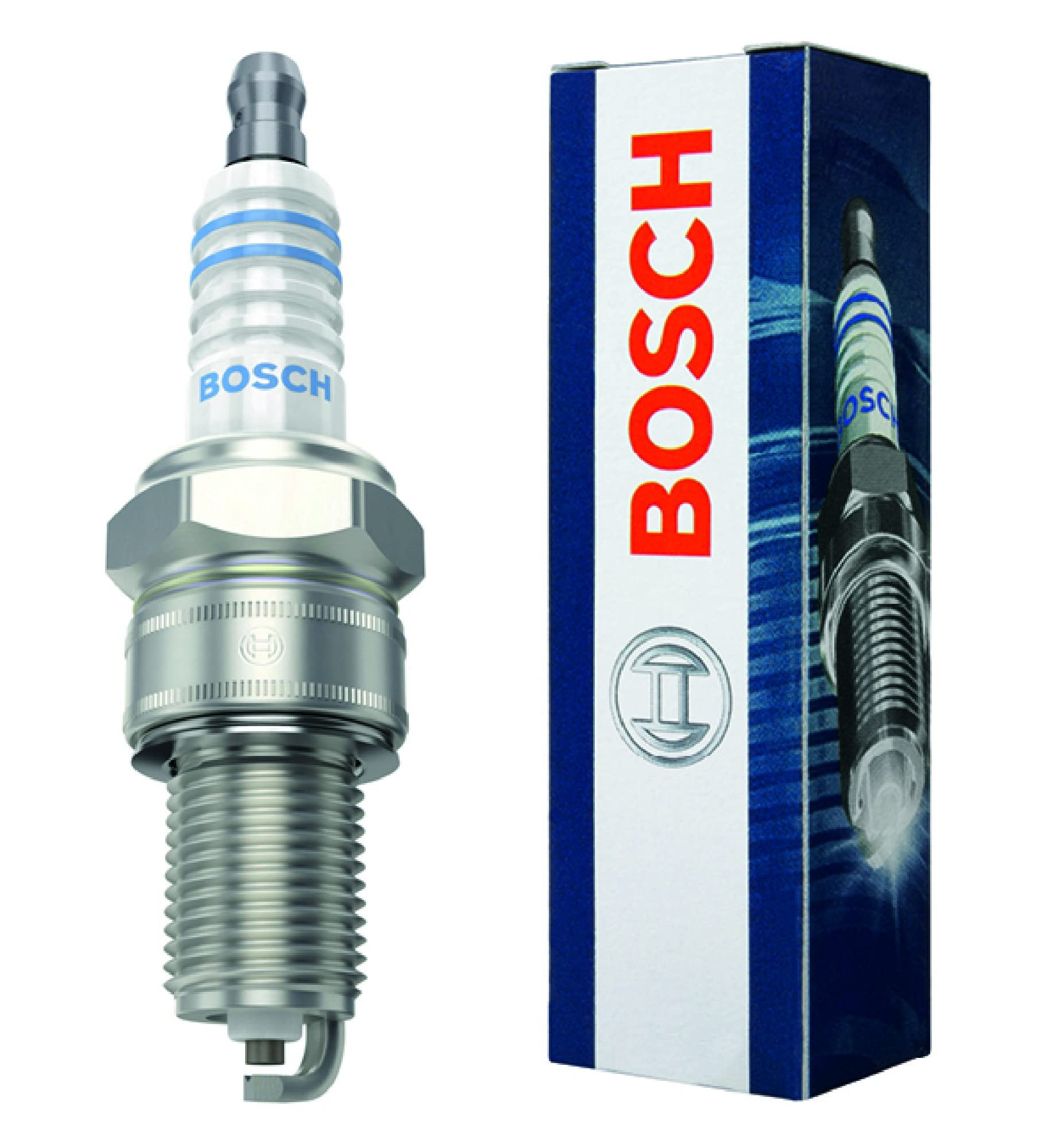 Bosch WR8DC Spark Plug - Nickel Electrode - 1pc - Compatible with Most Cars, Trucks & SUVs - Perfect for Engine Tune-Ups & Performance Upgrades