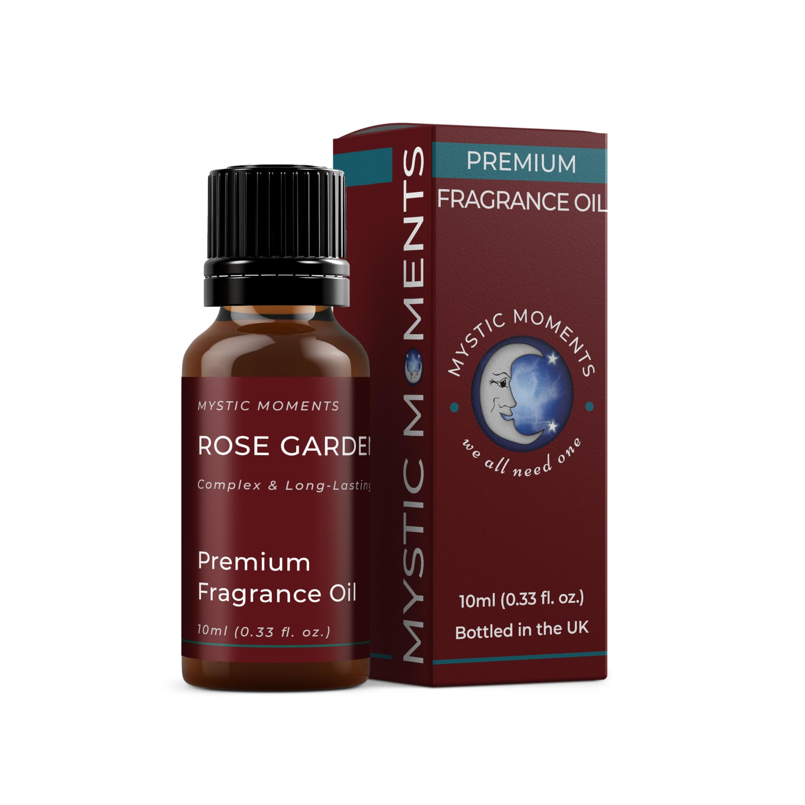Mystic Moments Rose Garden Fragrance Oil - 10ml | Premium Aromatherapy Essential Oil for Diffusers, Candles & Soap Making | Relaxing Floral Scent for Home Spa & Meditation