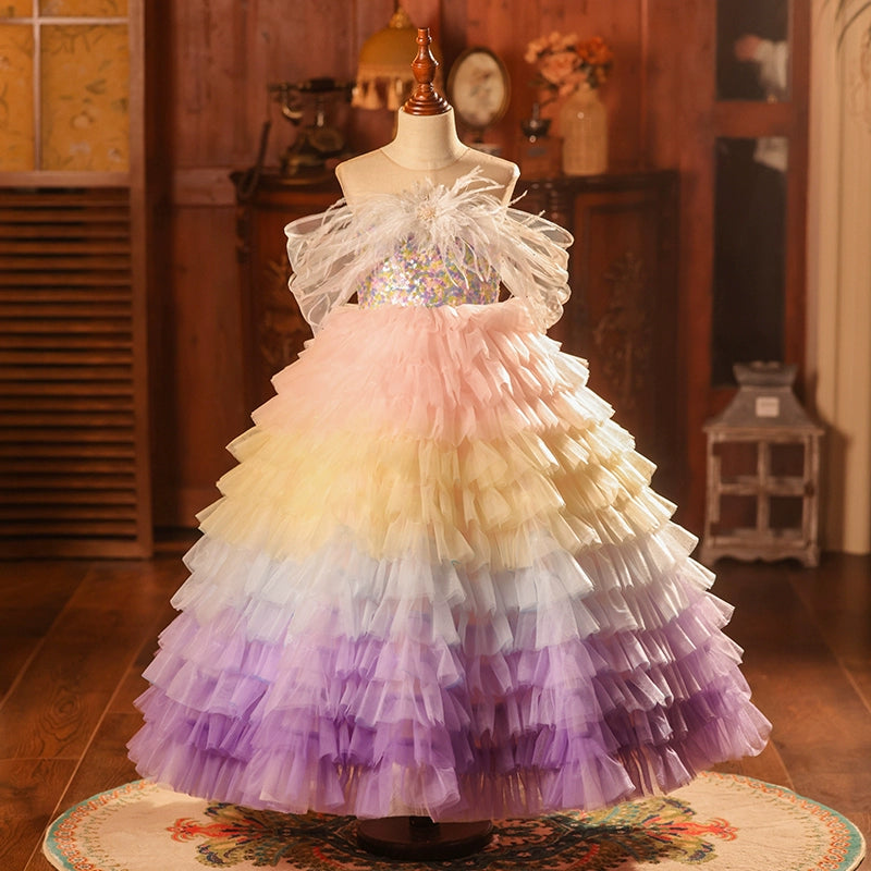 Elegant Baby Girl Prom Dress Toddler Pageant Dresses - Cute Flower Girl Gown for Special Occasions, Birthday Parties & Weddings