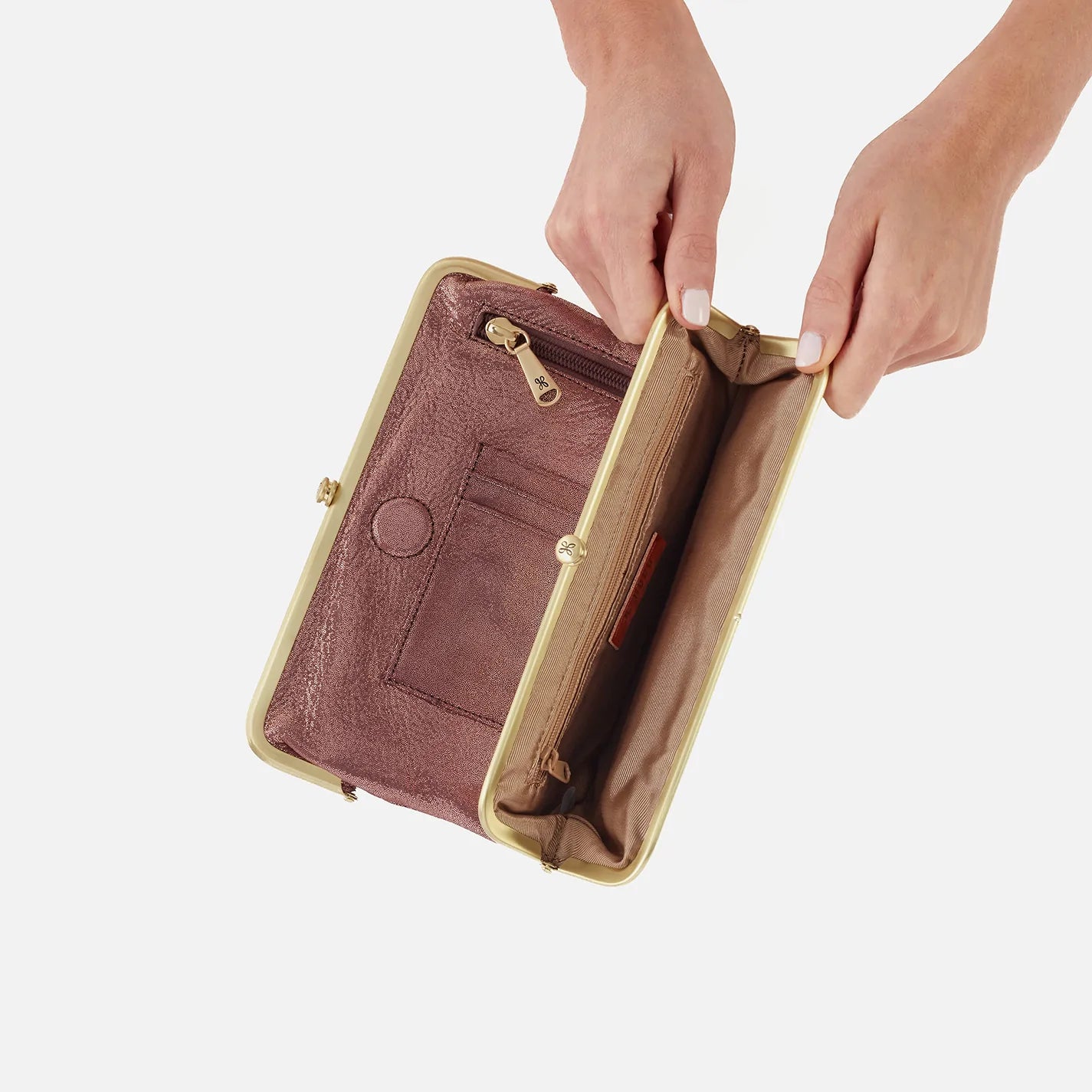 LAUREN Women's Leather Clutch Wallet - Stylish & Compact Crossbody Purse for Evening Parties, Weddings & Date Nights