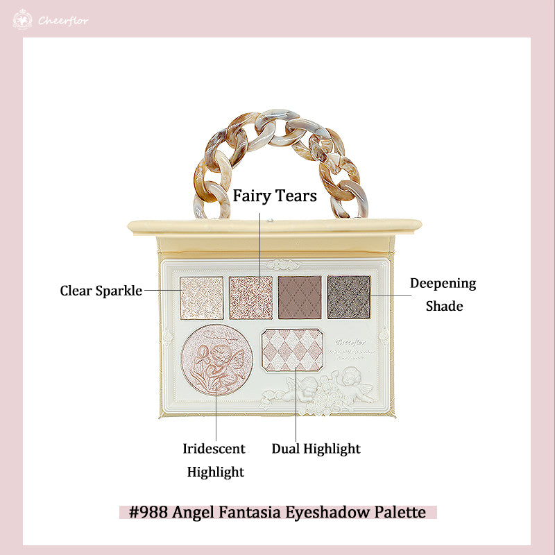 Cheerflor Serenade of Angels Eyeshadow Palette - 18 Highly Pigmented Matte & Shimmer Shades, Vegan & Cruelty-Free Makeup Kit for Professional & Everyday Looks | Perfect for Parties, Weddings & Special Occasions