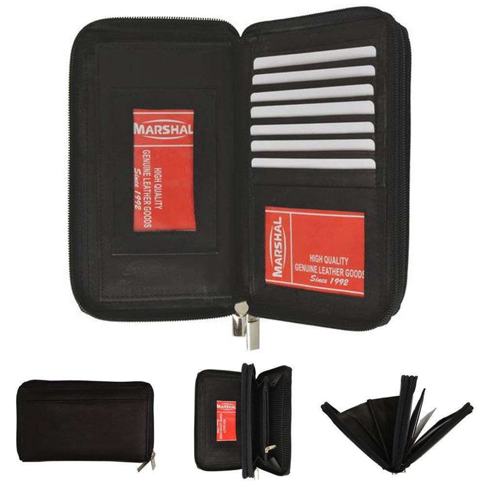 Stylish Genuine Leather Wallet for Women - RFID Blocking Checkbook & ID Card Holder - Perfect for Everyday Use, Travel, and Business