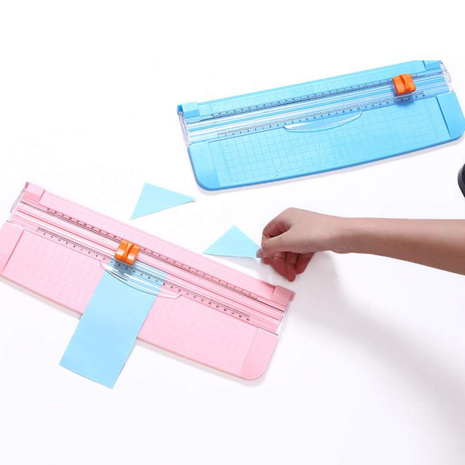 6-Pack Paper Cutter Replacement Blades - Sharp Trimmer Blades for A4 Paper, Cardstock & Photos - Automatic Safety Lock Design - Perfect for Office, Crafting & Scrapbooking Projects