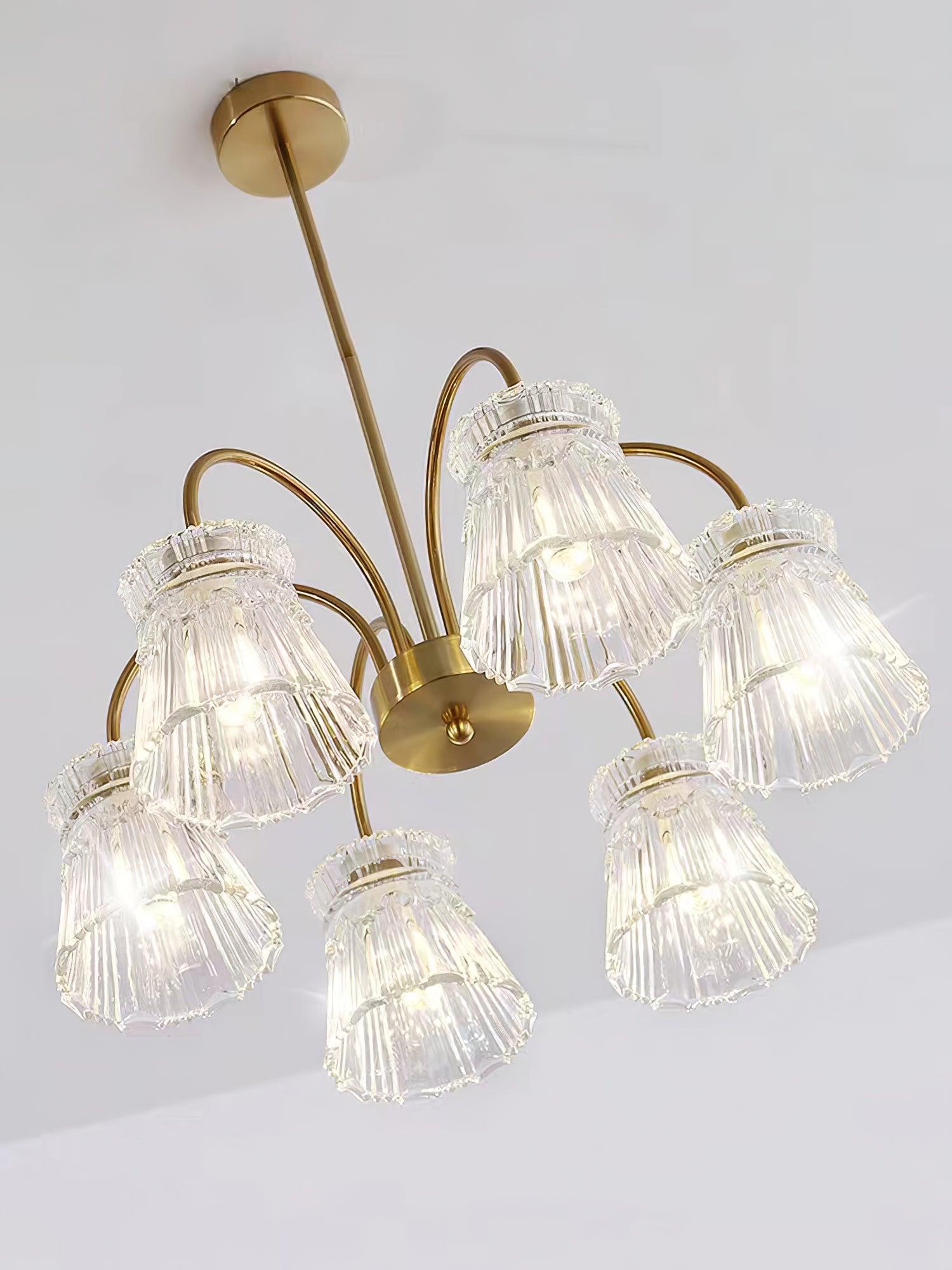 Elegant Ice Cream Crystal Chandeliers - Modern Dining Room Lighting Fixture for Home Decor | Perfect for Living Room, Bedroom & Wedding Venue