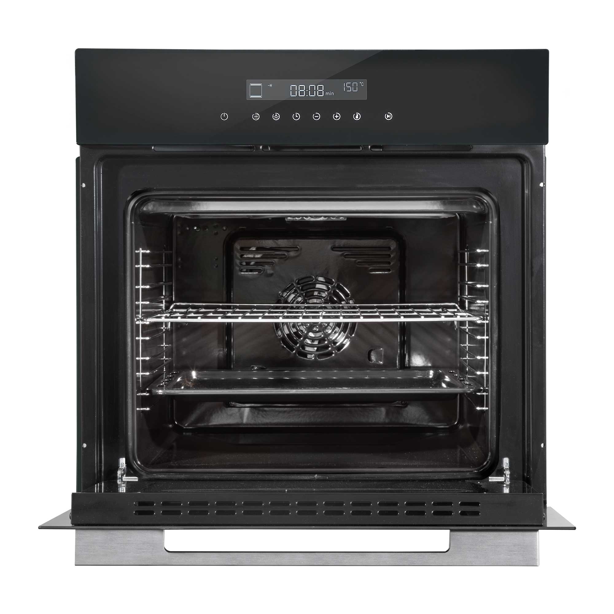 Baridi 60cm Built-In 10 Function Fan Assisted Electric Oven with Touchscreen - 72L Large Capacity for Baking, Roasting & Grilling - Perfect for Home Kitchens & Small Restaurants (Model DH199)