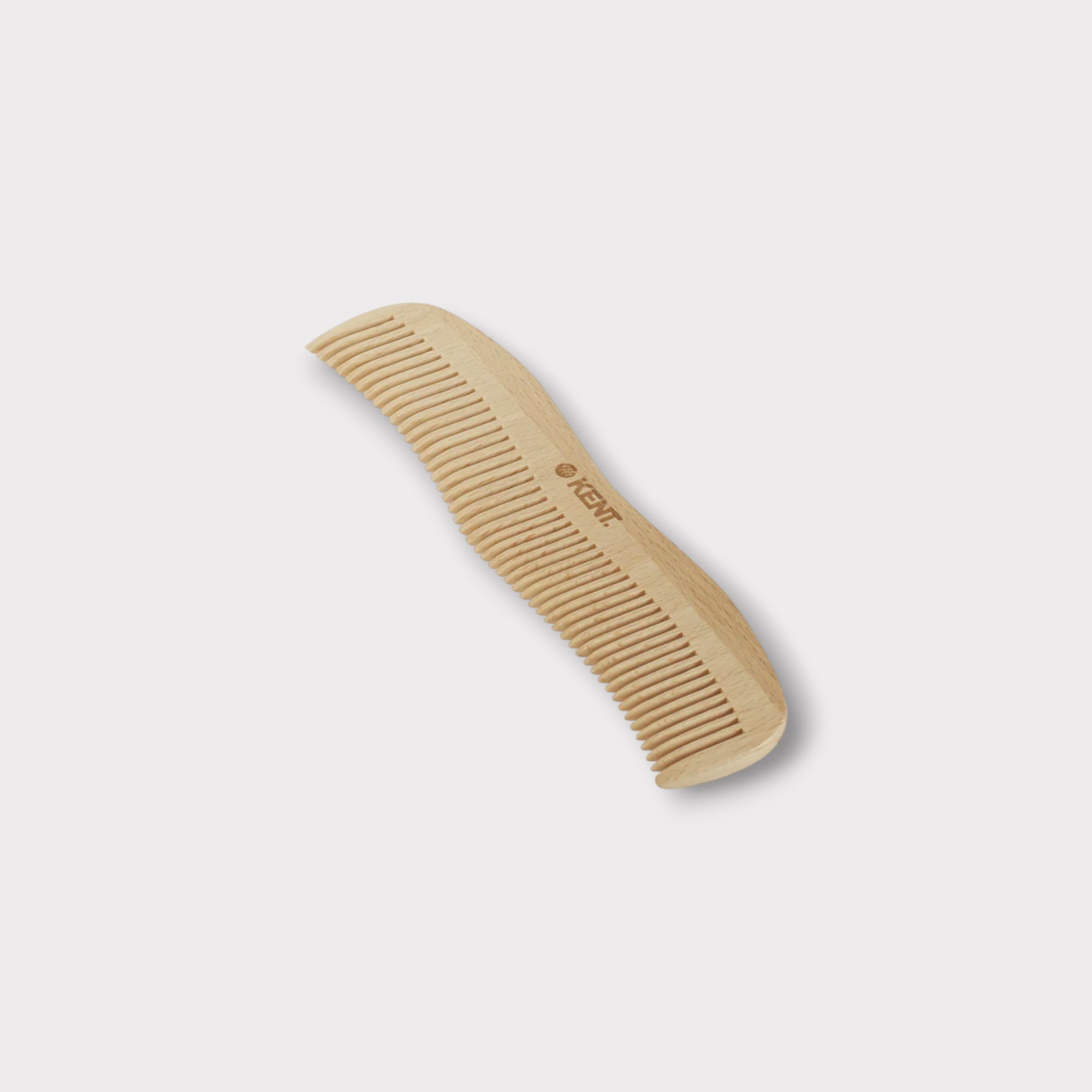 Kent Pure Flow Wooden Comb for Men & Women - Natural Sandalwood Anti-Static Hairbrush - Perfect for Detangling, Scalp Massage & Smoothing Hair at Home or Travel