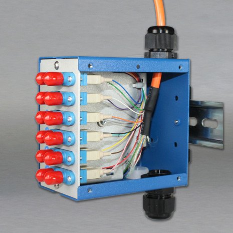 24-Port LC Fiber Optic Patch Panel - Compact Wall Mount Rack for High-Speed Data Center & Telecom Networks - Ideal for Server Rooms, Office Wiring & Network Installations