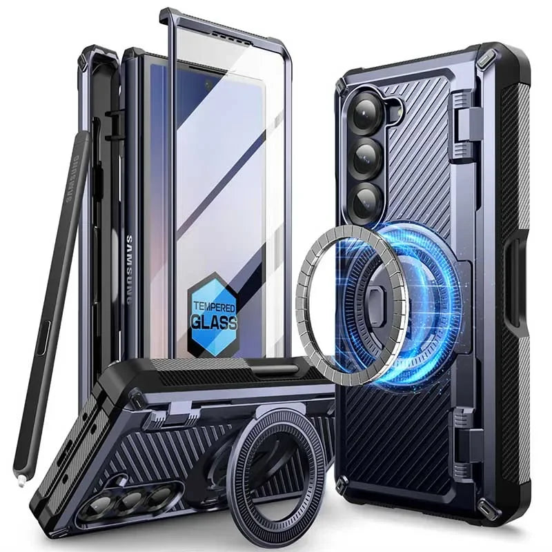 SUPCASE UB Pro Magnetic Rugged Shockproof Case for Samsung Galaxy Z Fold 6 - Heavy Duty Protection for Work, Outdoor & Travel