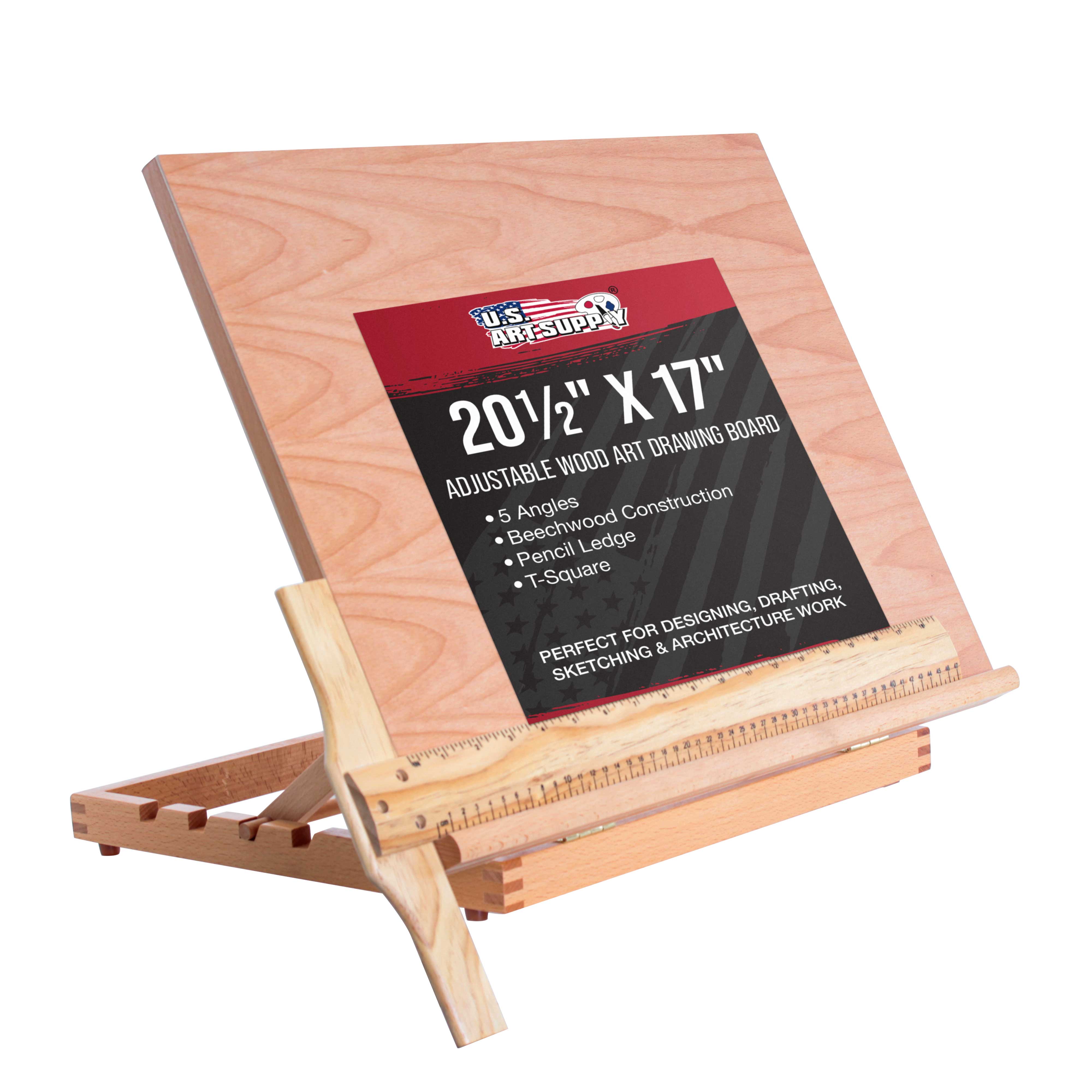 Adjustable Beechwood Drawing Board 20.5