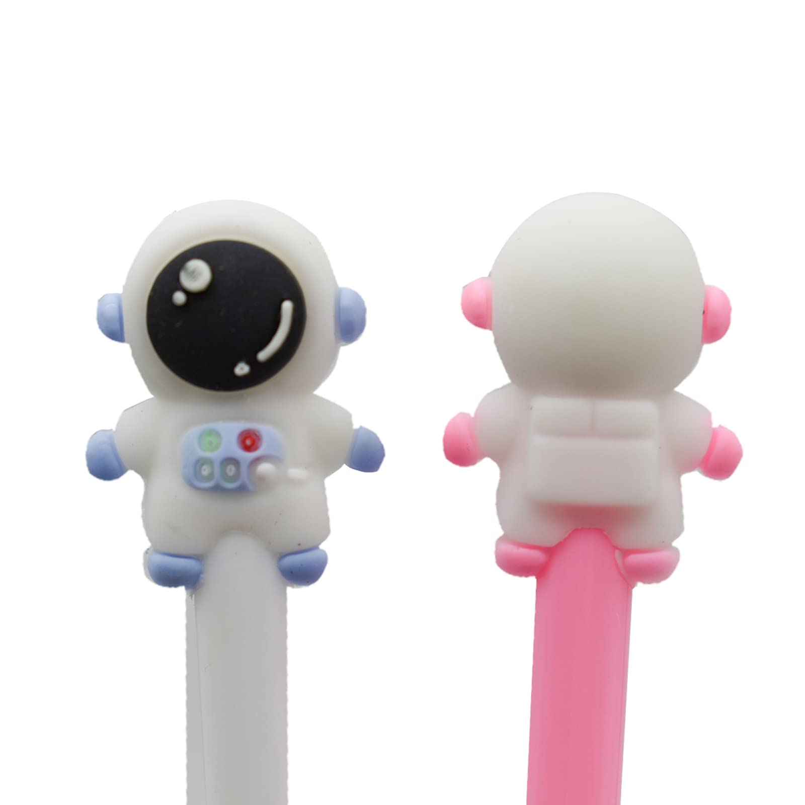 Maydahui 12-Piece Spaceman Gel Pen Set - Cute Astronaut Couple Pens with Black Ink for Writing, Drawing & Note Taking - Perfect Gift for Men, Boys & Students - Space-Themed Collectible for School, Office & Home Use