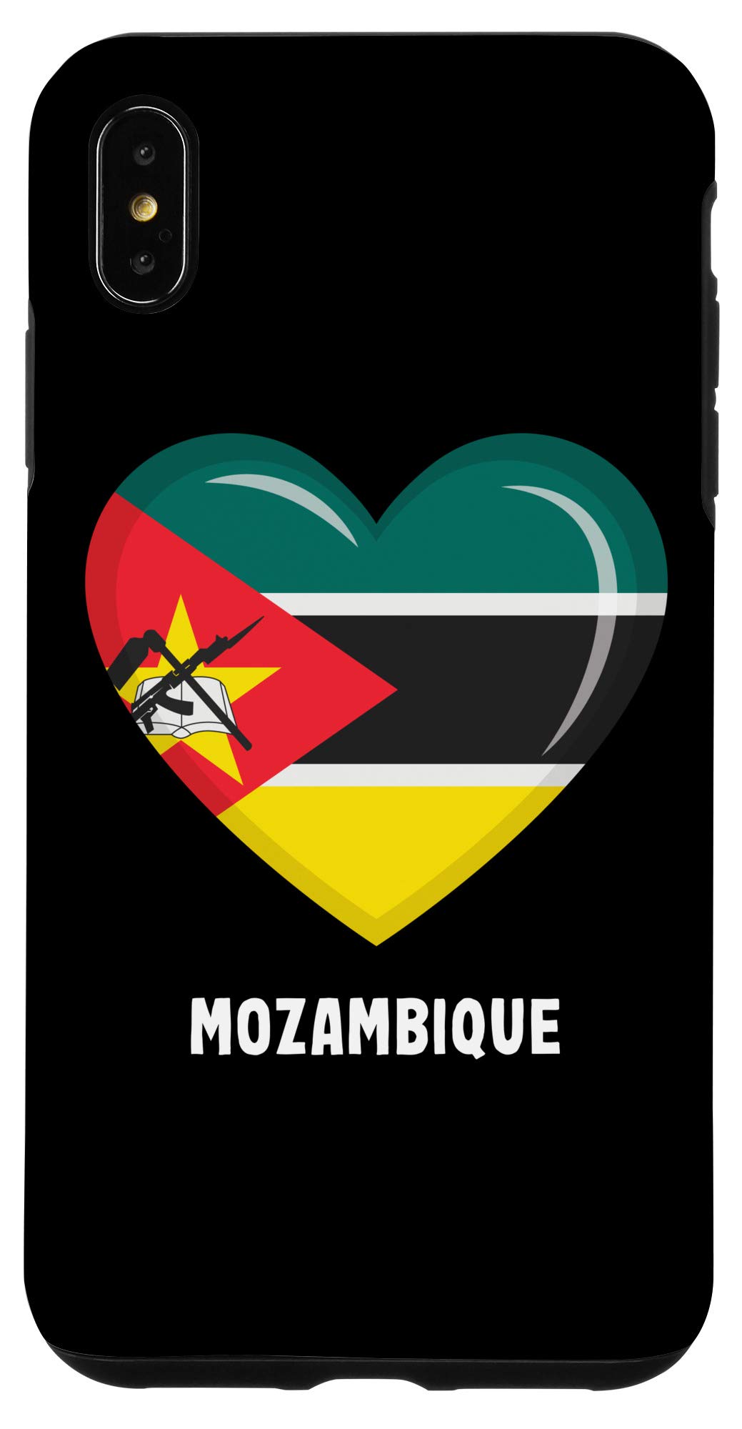 iPhone XS Max Case with Mozambique Flag Design - Durable Protective Cover for iPhone XS Max - Perfect for Travel, National Pride & Everyday Use