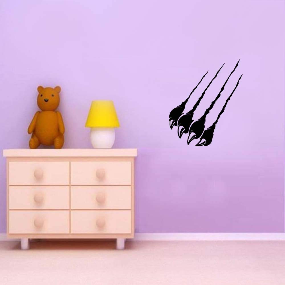Bear Claw Wall Decals - Peel and Stick Removable Vinyl Wall Art for Kids Room, Nursery, Car & Motorcycle Decor - Self-Adhesive Mural Stickers (7.1 x 11.8 Inches) - Perfect for Themed Bedrooms, Playrooms & Vehicle Customization