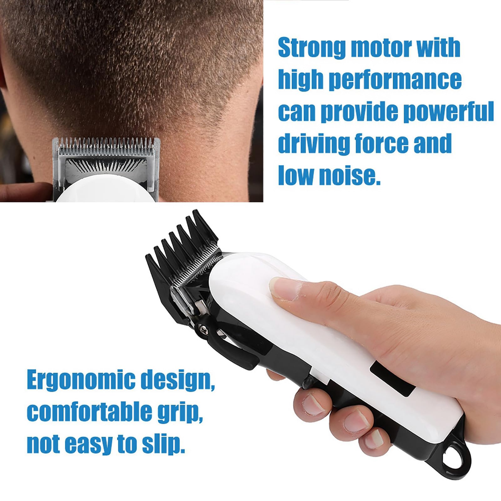 Professional Cordless Hair Clipper - USB Rechargeable Electric Hair Trimmer for Men & Women - Perfect for Home Haircuts, Beard Trimming & Travel Grooming