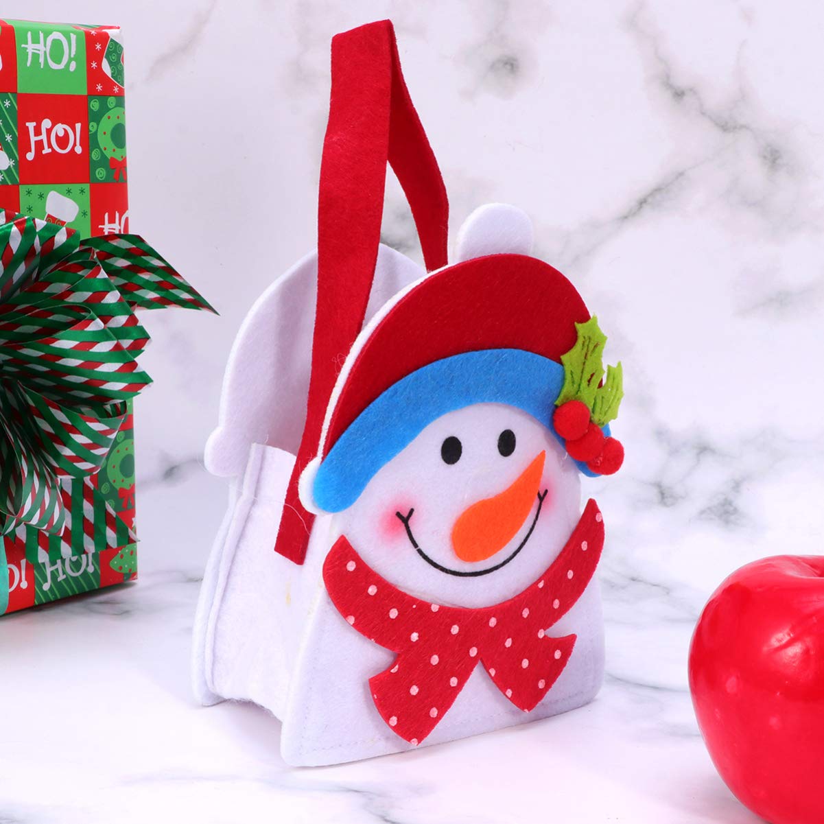 Christmas Santa Sack Candy Bag - Festive Fabric Pouch for Kids & Parties