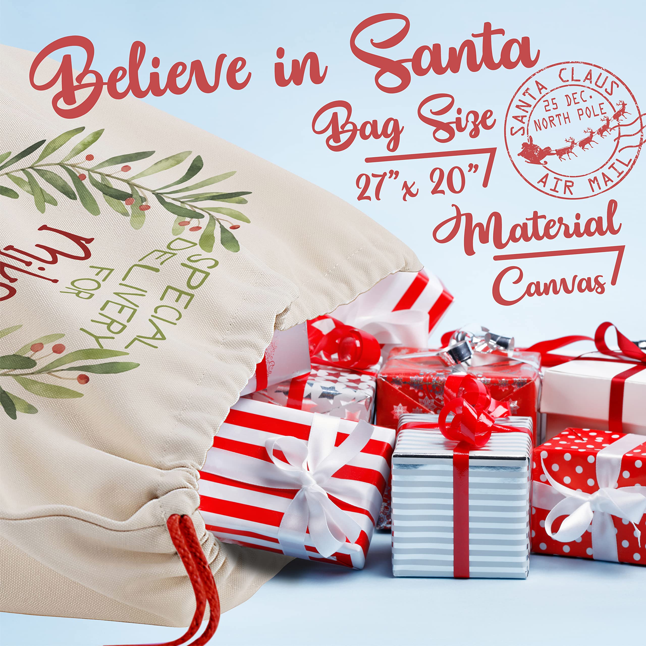 Custom Santa Sacks Set of 4 - 27