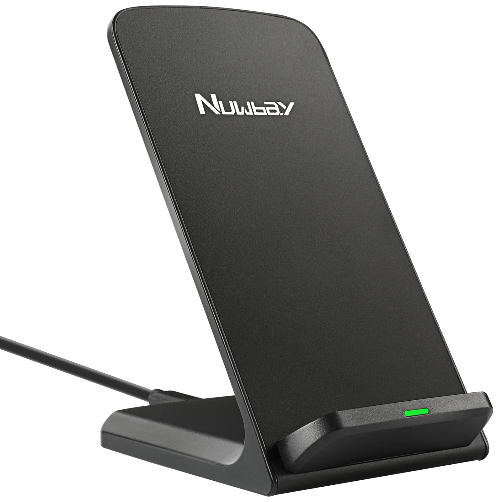 Universal Qi Wireless Charging Stand - Fast Charging Dock for iPhone 14/13/12/11 Pro Max, Samsung Galaxy S23 Ultra/S22/S21/S20, Google Pixel 7/6/5/4 - Perfect for Home, Office & Nightstand Charging