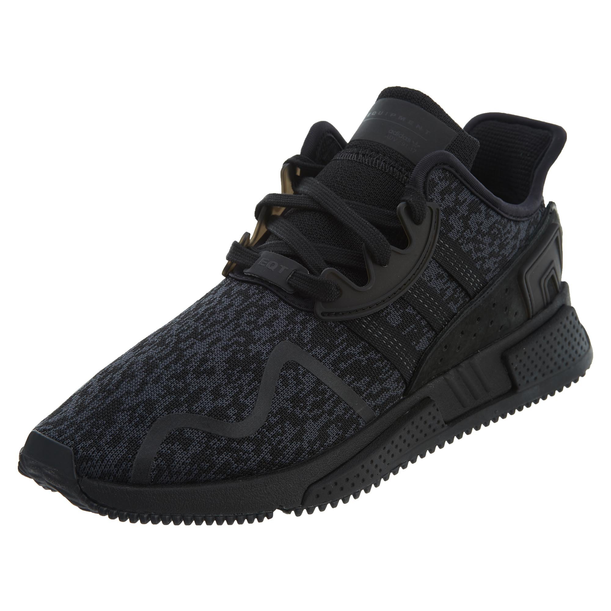 Adidas Men's EQT Cushion ADV Running Shoes - Black/Core Black/Footwear White - Lightweight Comfort for Jogging, Gym & Casual Wear
