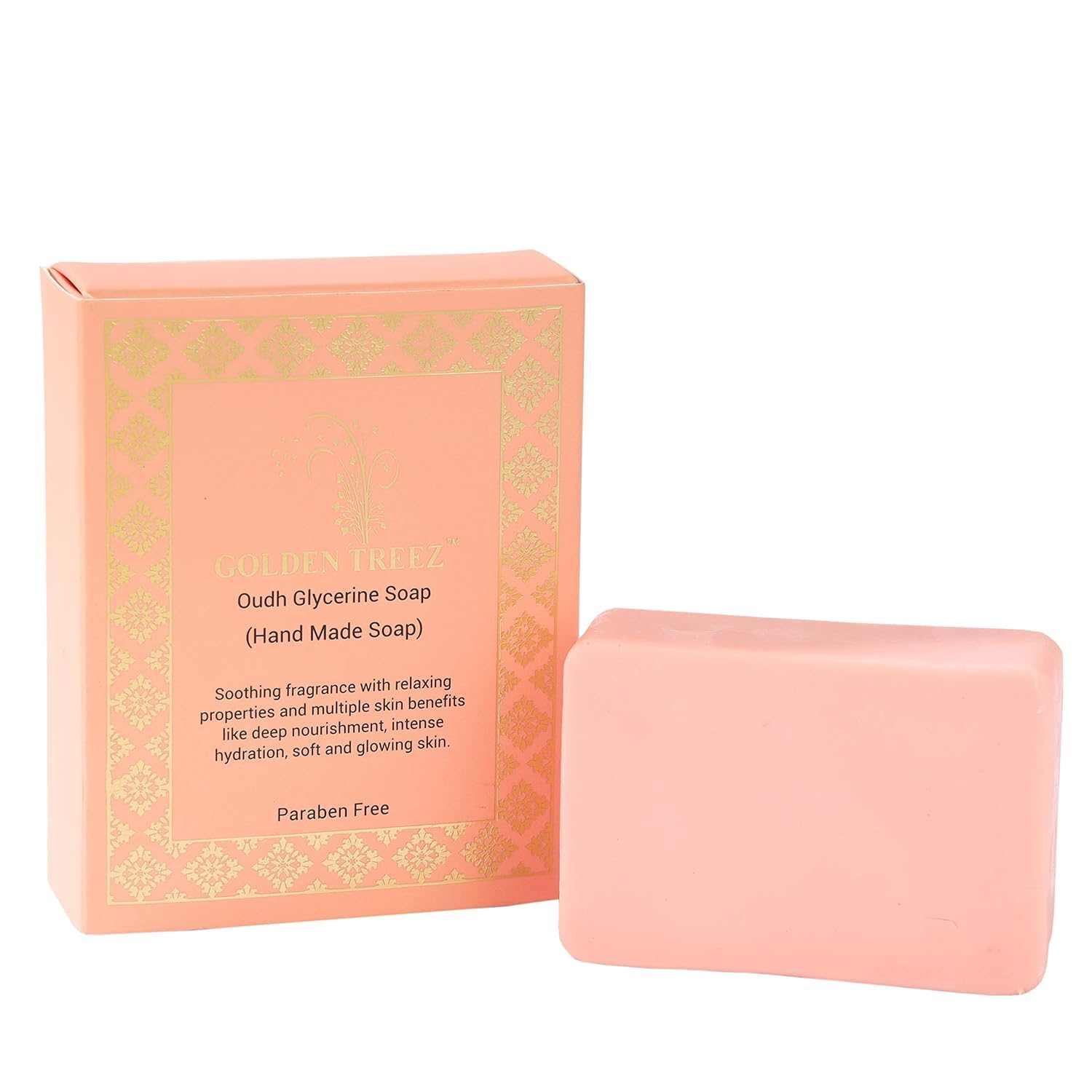 Golden Treez Oudh Soap - Natural Goat Milk & Aloe Vera Bath Bar for Soft Skin | Paraben-Free, Sulfate-Free, Cruelty-Free Luxury Soap (115g) | Perfect for Dry Skin Care, Sensitive Skin Treatment & Spa Day Relaxation