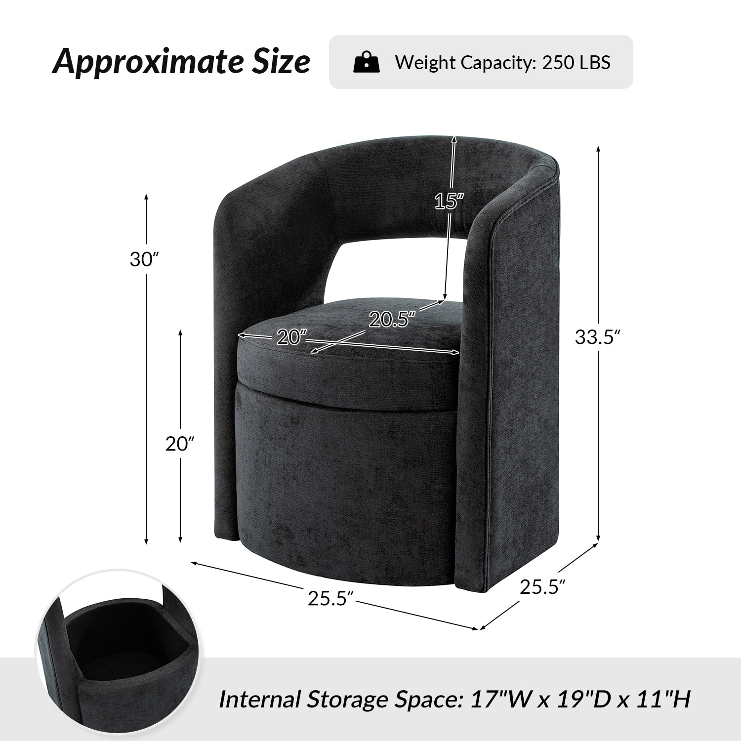 Modern Dining Chair with Storage - Wright Versatile Design for Kitchen, Dining Room & Office - Space-Saving & Stylish Seating Solution
