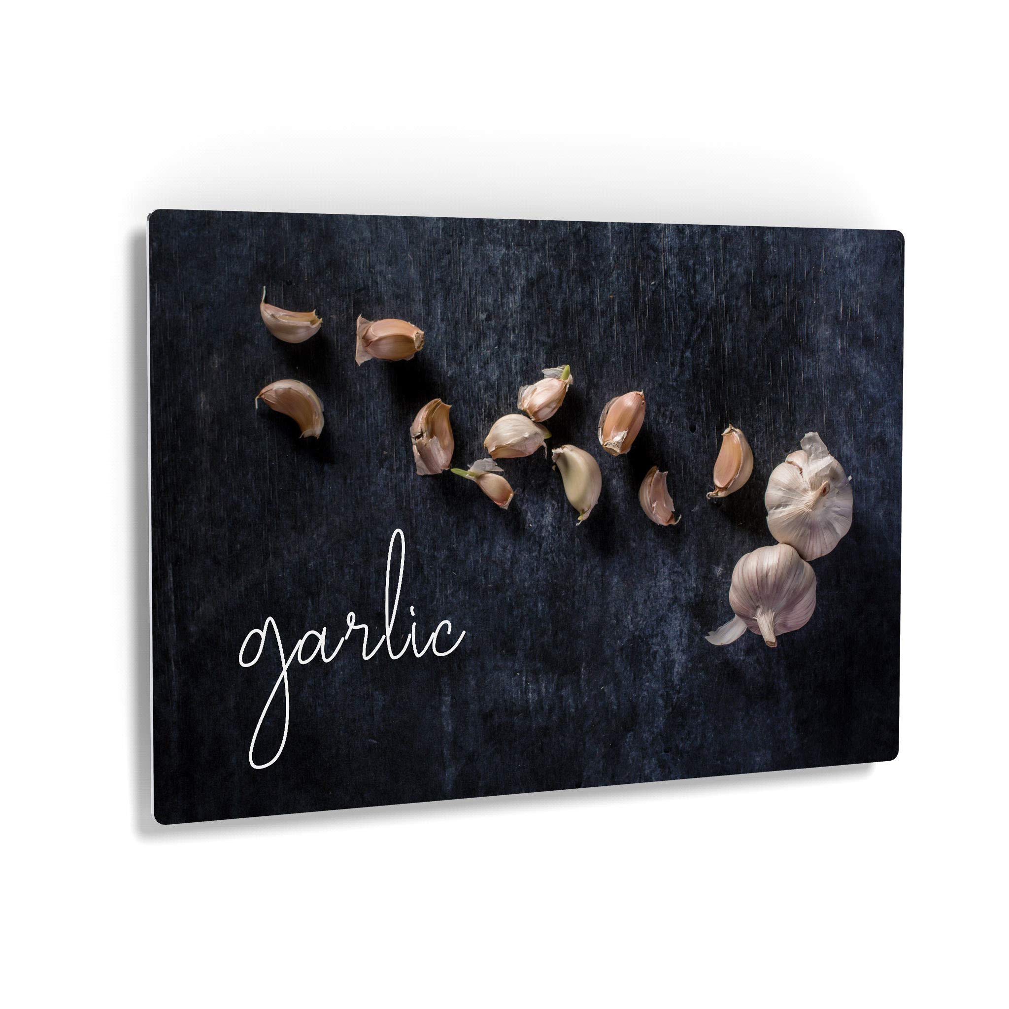 Smile Art Design Garlic Cloves Rustic Metal Wall Art - 30x40 Inch Farmhouse Kitchen Decor for Restaurant, Cafe & Dining Room - Made in USA - Perfect Housewarming Gift for Modern Home & Country Style Interior
