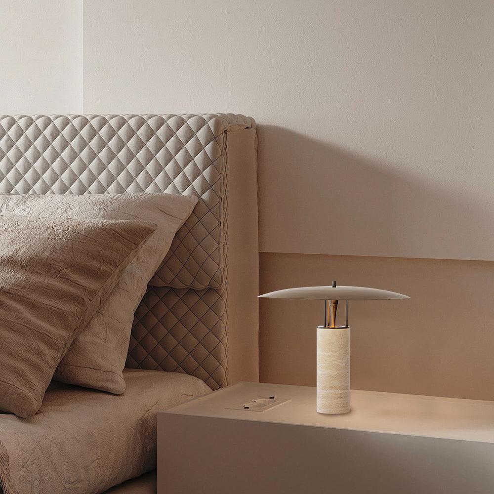 Luna Table Lamp - Modern LED Nightstand Lamp with Touch Control, Dimmable Warm White Light for Bedroom, Living Room, Office - Perfect for Reading, Relaxing & Decor