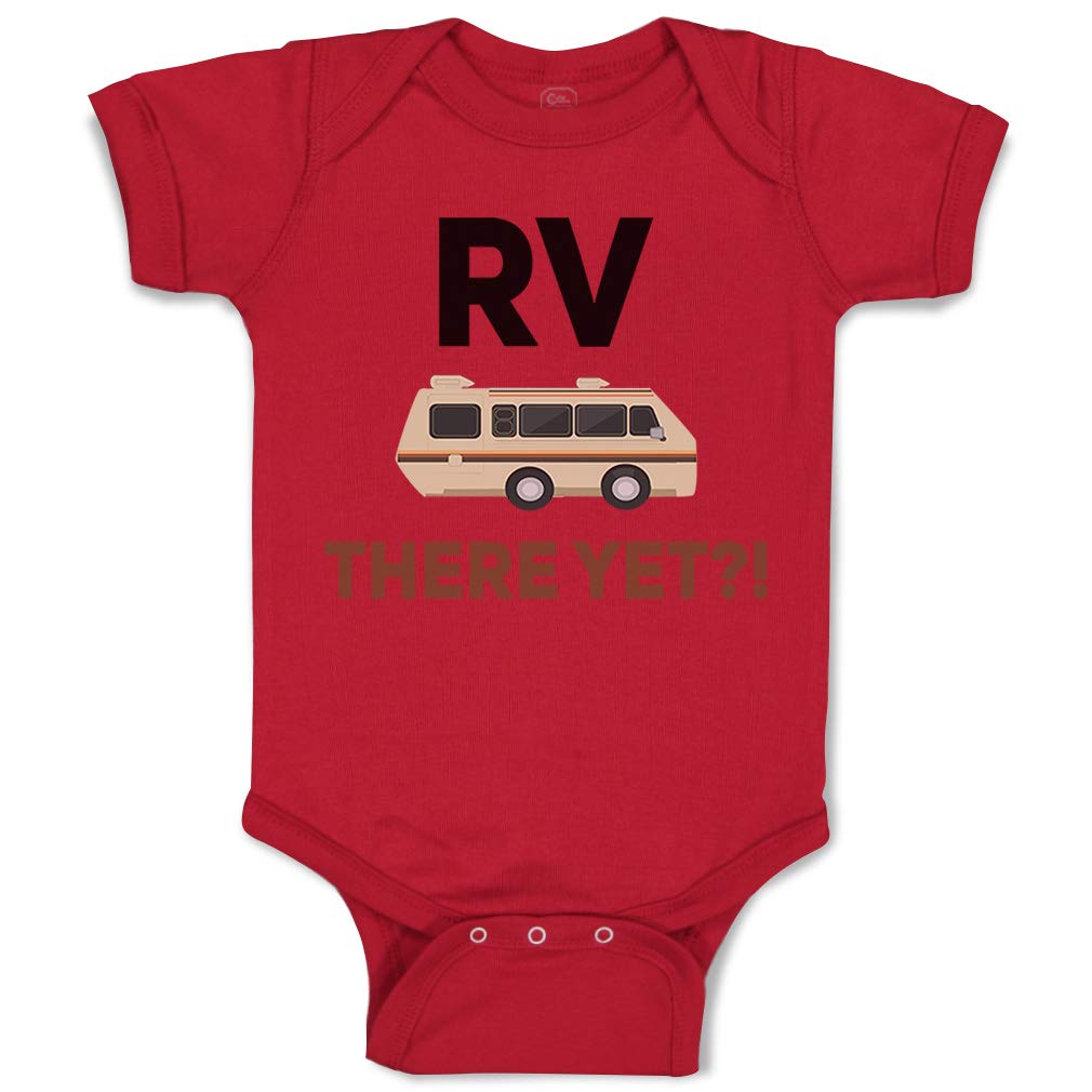 Custom 'RV There Yet?' Funny Camping Baby Bodysuit - Soft Cotton Onesie for Boys & Girls - Perfect for Road Trips, Camping Adventures & Family Outings