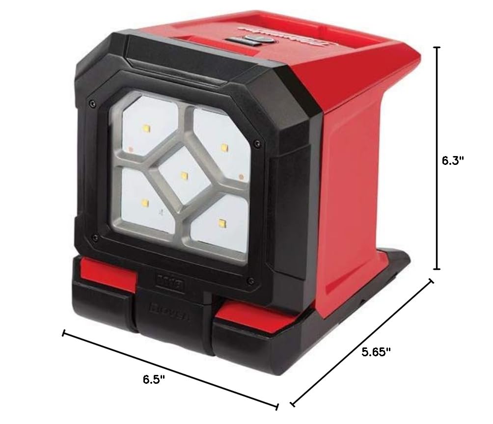 Milwaukee M18 Rover Mounting Flood Light - Bare Tool Only (No Battery, No Charger) - Perfect for Construction Sites, Emergency Repairs & Outdoor Lighting