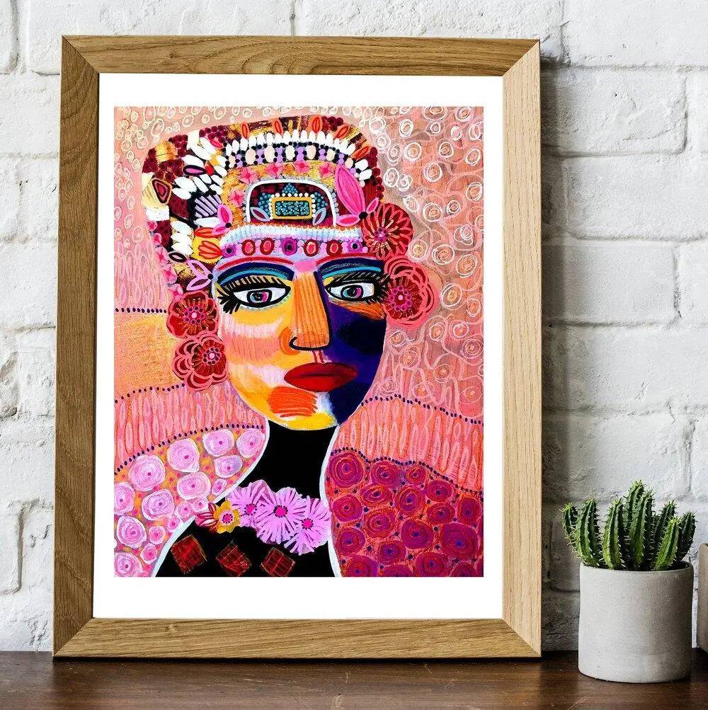 Empress Modern Art Print - Elegant Wall Decor for Living Room, Bedroom & Office | High-Quality Canvas Painting for Home & Office Decor