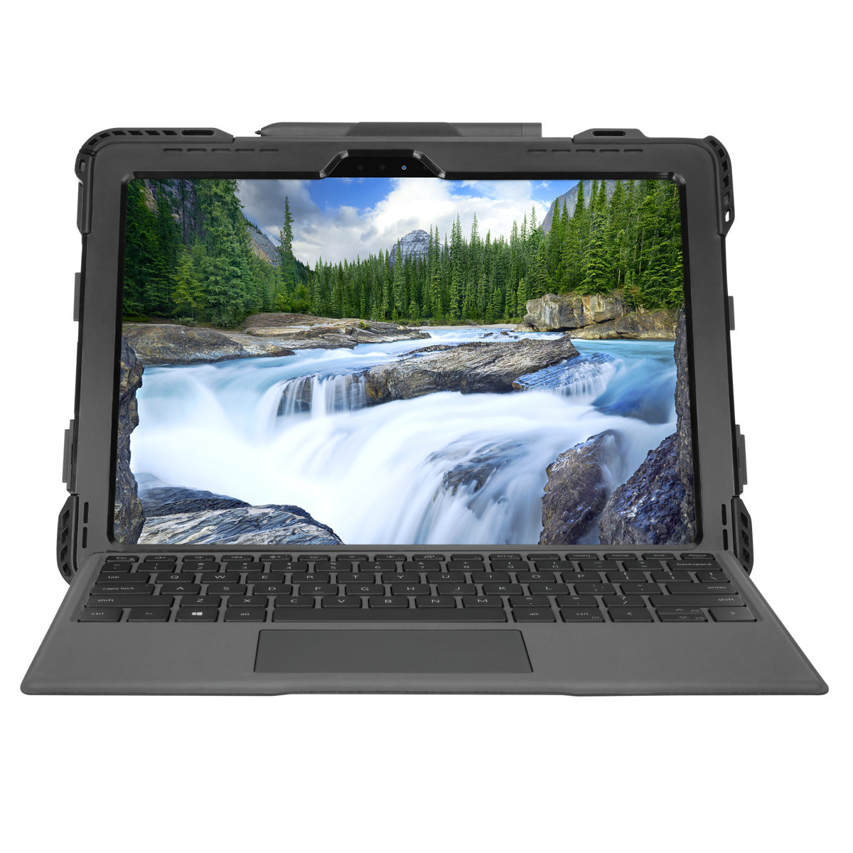 Durable Shockproof Case for Dell Latitude 7320 Detachable Laptop - Black Protective Cover for Business Travel & Outdoor Use