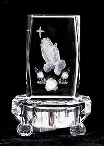 7 LED Crystal Light Stand with AC Adapter - Illuminate Laser Crystals for Home Decor