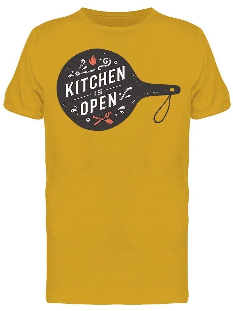 Smartprints Vintage Retro Kitchen Open Sign Graphic T-Shirt for Men - Casual Wear, Street Style & Retro-Themed Parties