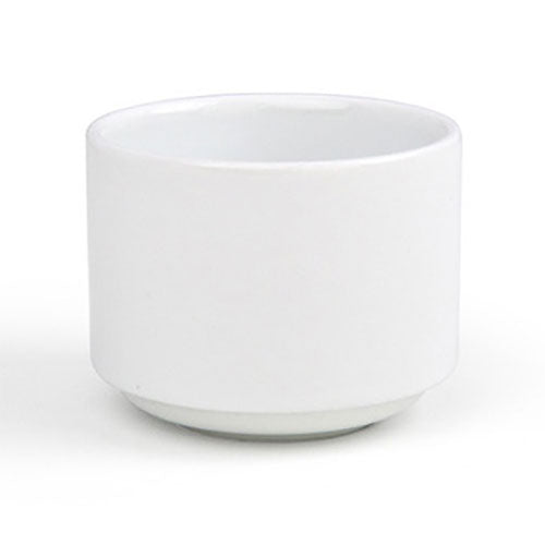FOH Monaco 6 oz White Porcelain Ramekin - Perfect for Baking, Serving Side Dishes, Desserts & Appetizers - Oven & Microwave Safe Small Bowl