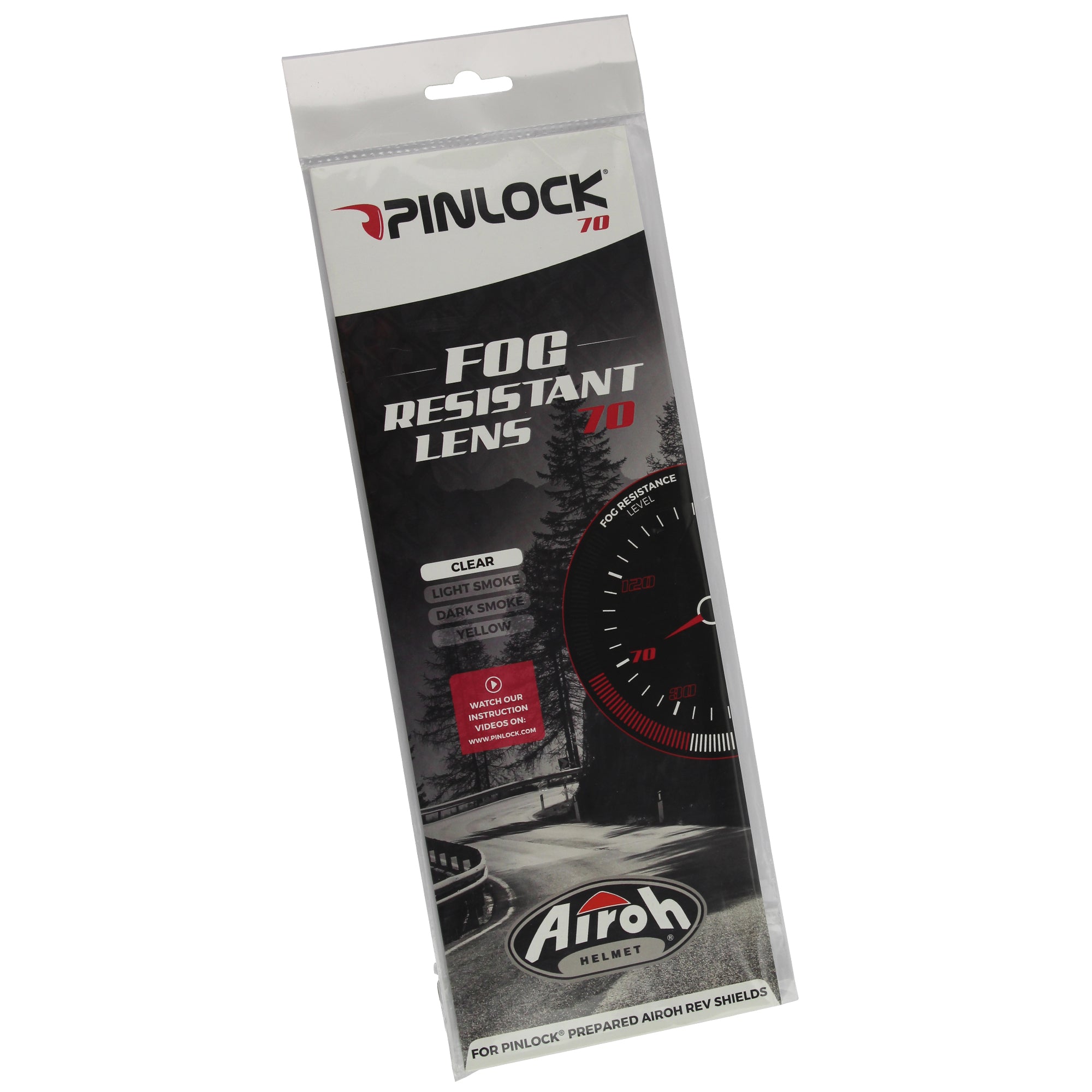 Airoh Pinlock 70 Anti-Fog Lens Clear for Airoh REV19 & REV Helmets - Perfect for Motorcycle Riding in Cold & Humid Conditions