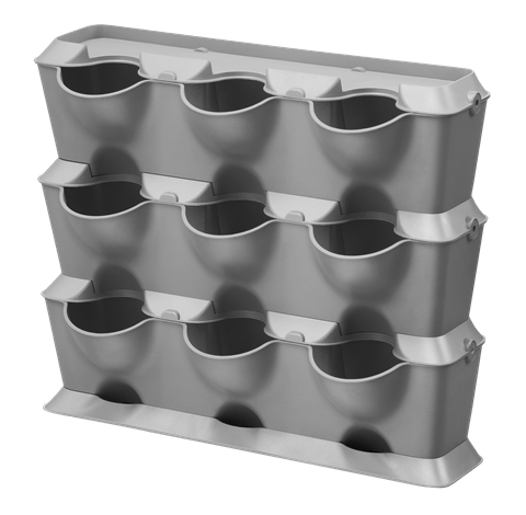Gardena NatureUp! Basic Set Vertical 13150-20 - Vertical Garden System for Balcony & Small Spaces | Perfect for Growing Herbs, Flowers & Vegetables