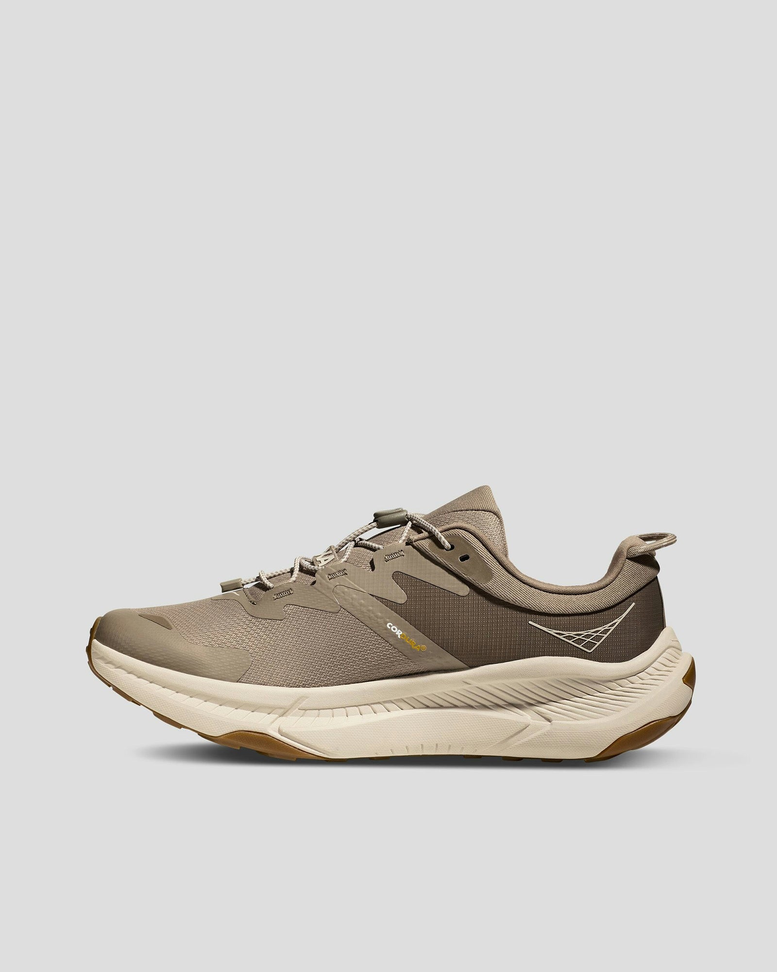 Hoka One One Transport Men's Running Shoes - Dune/Eggnog Color for Trail Running & Outdoor Adventures