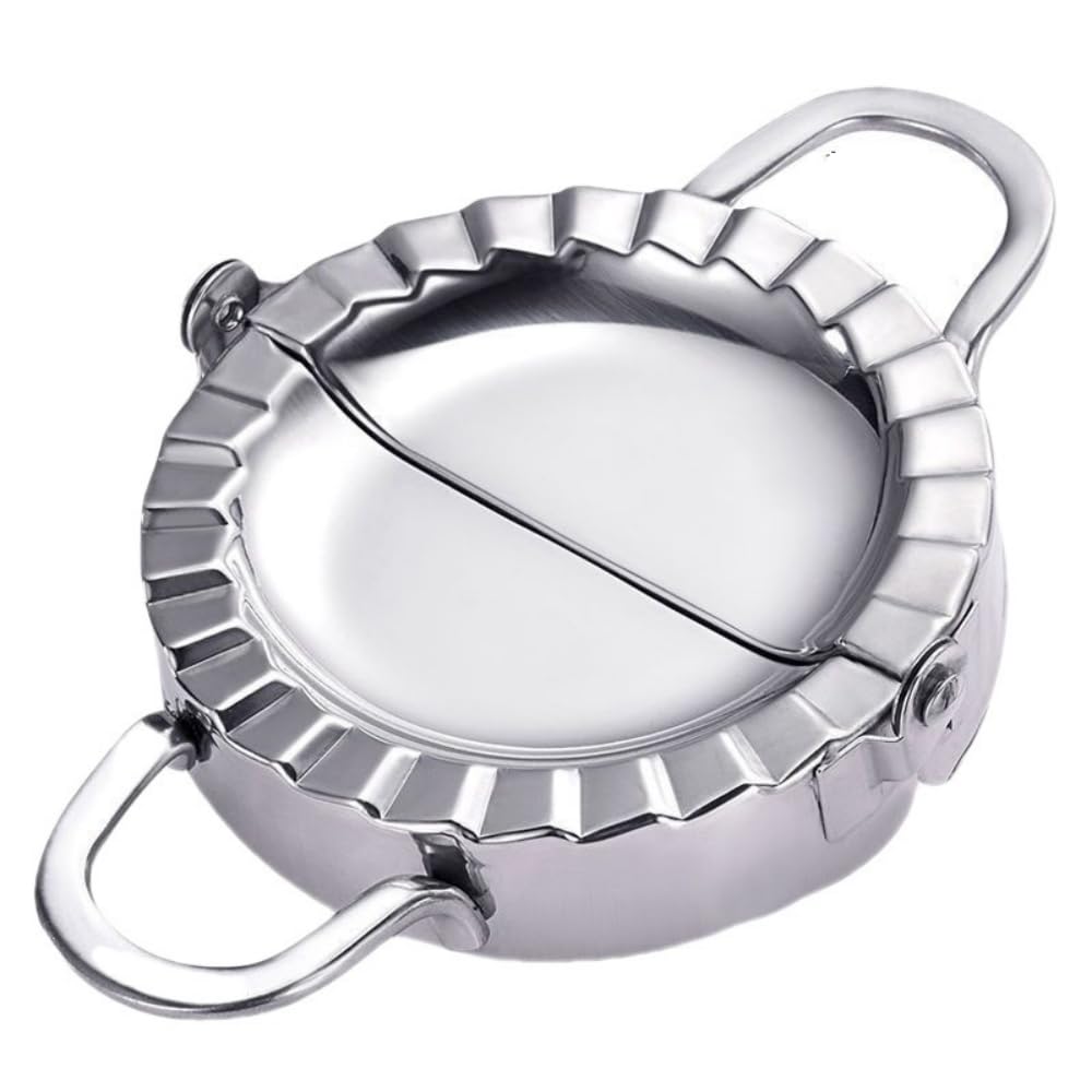 Premium Stainless Steel Ravioli Mold - Dumpling Maker & Pierogi Press with Dough Cutter - Perfect for Homemade Pasta, Dumplings, Pastries - Ideal for Italian, Polish & Asian Cuisine Cooking