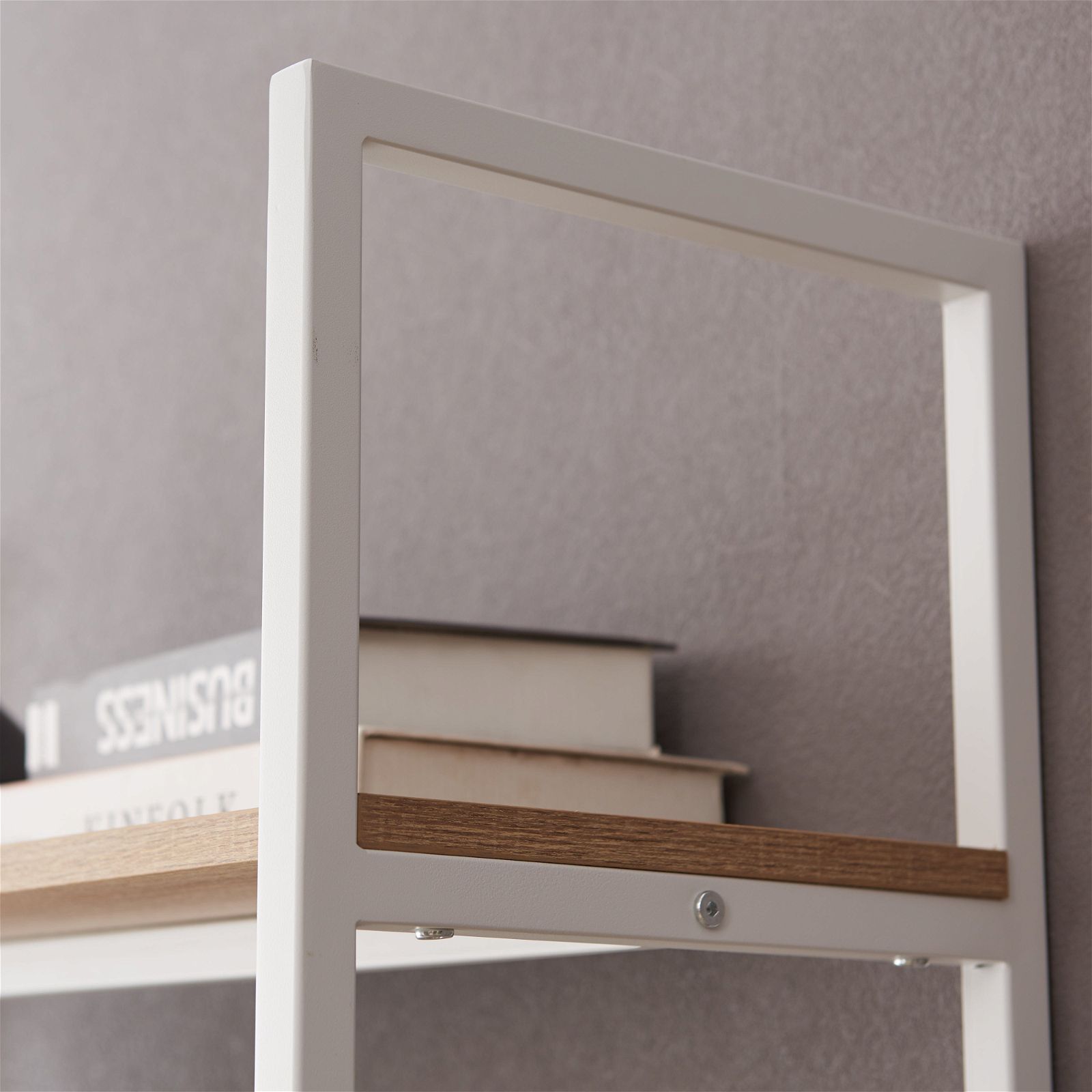 Workzone™ ASPECT 1800 Oak Bookcase - Modern Wood Bookshelf for Living Room, Office & Home Library Storage